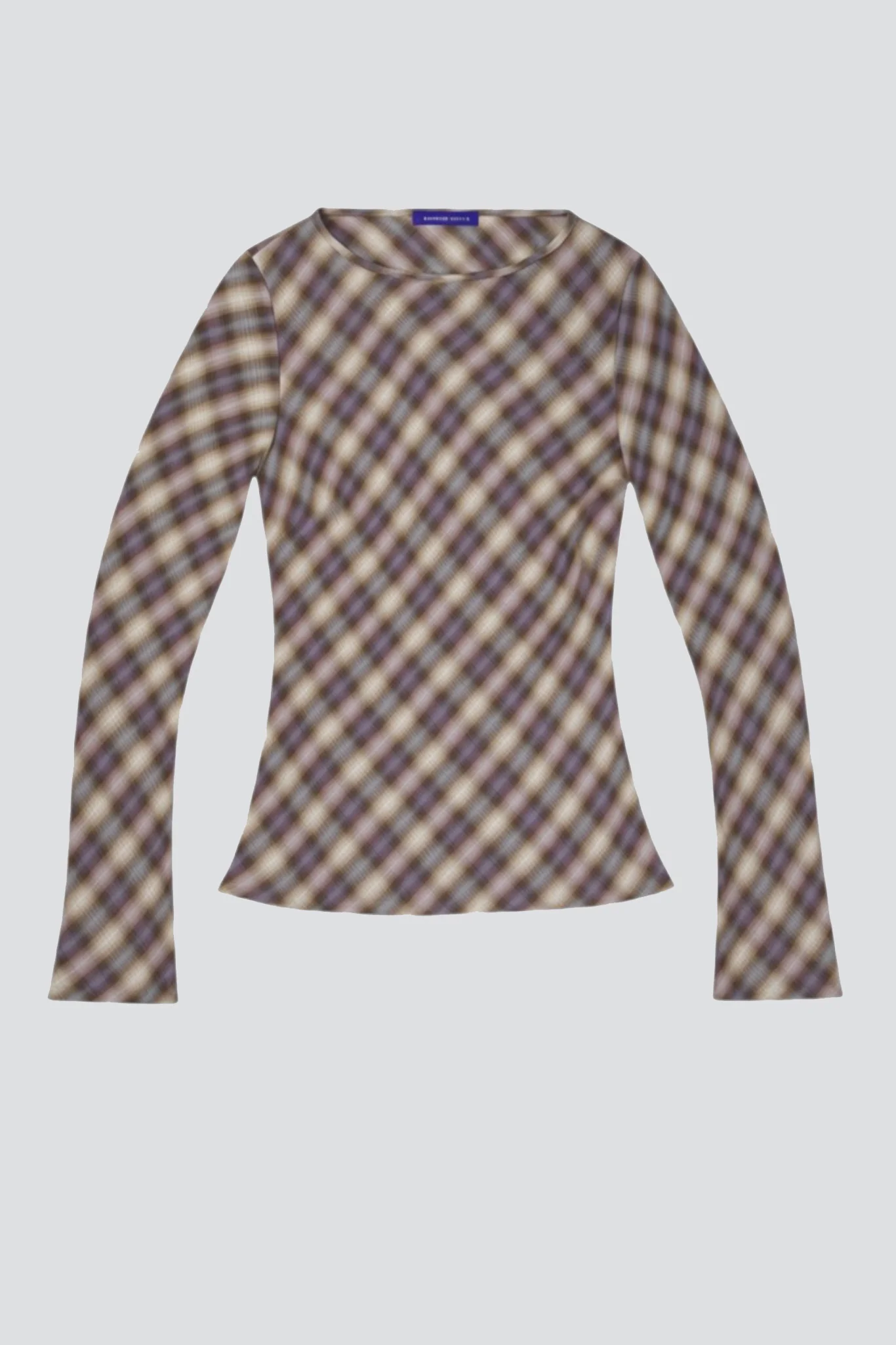 Blur Check Enmesh Top - Image 2