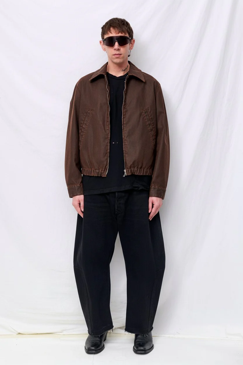 Brown Coating Cotton Drizzler Jacket - Image 3