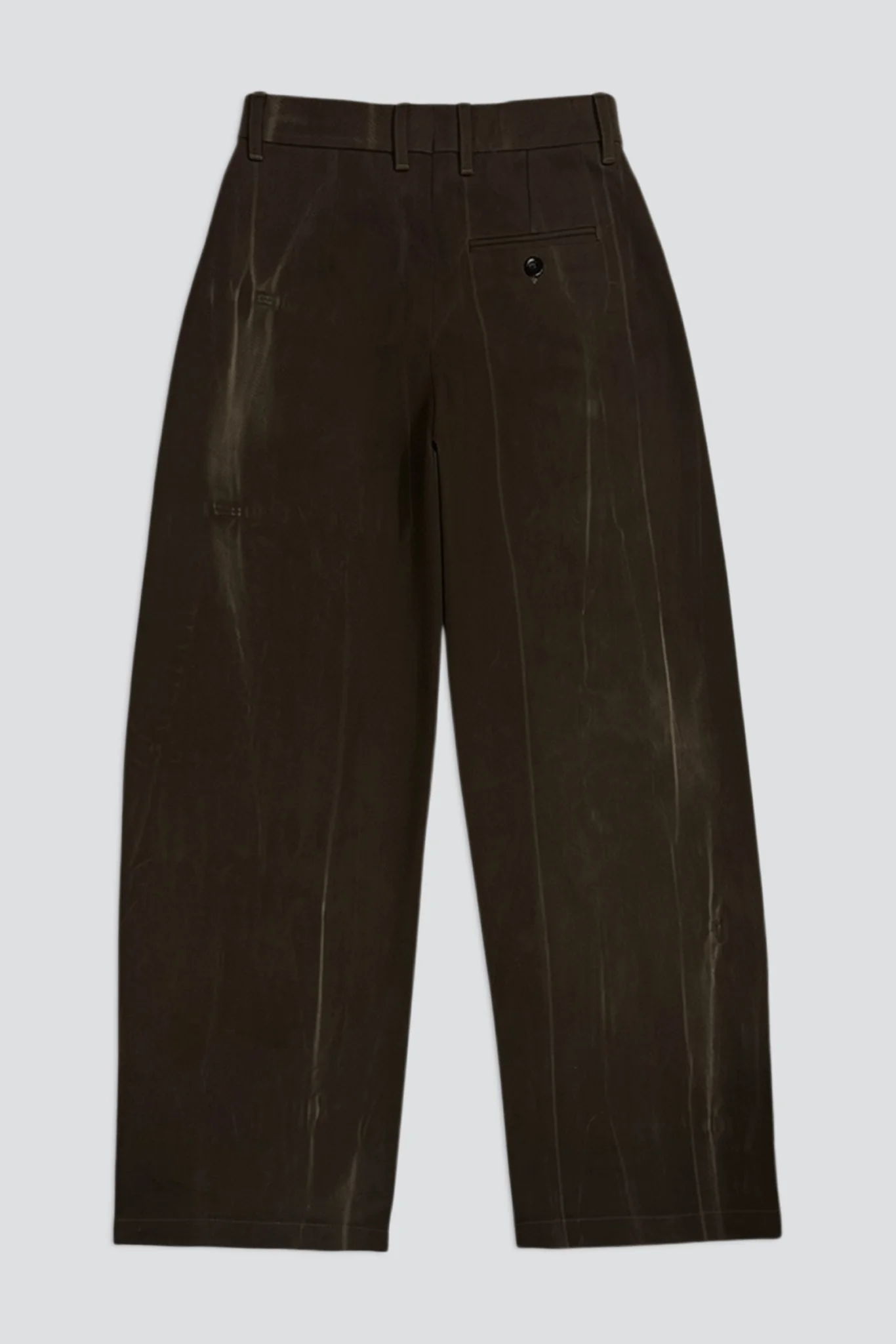 Brown Denim Volume Pant - Image 4