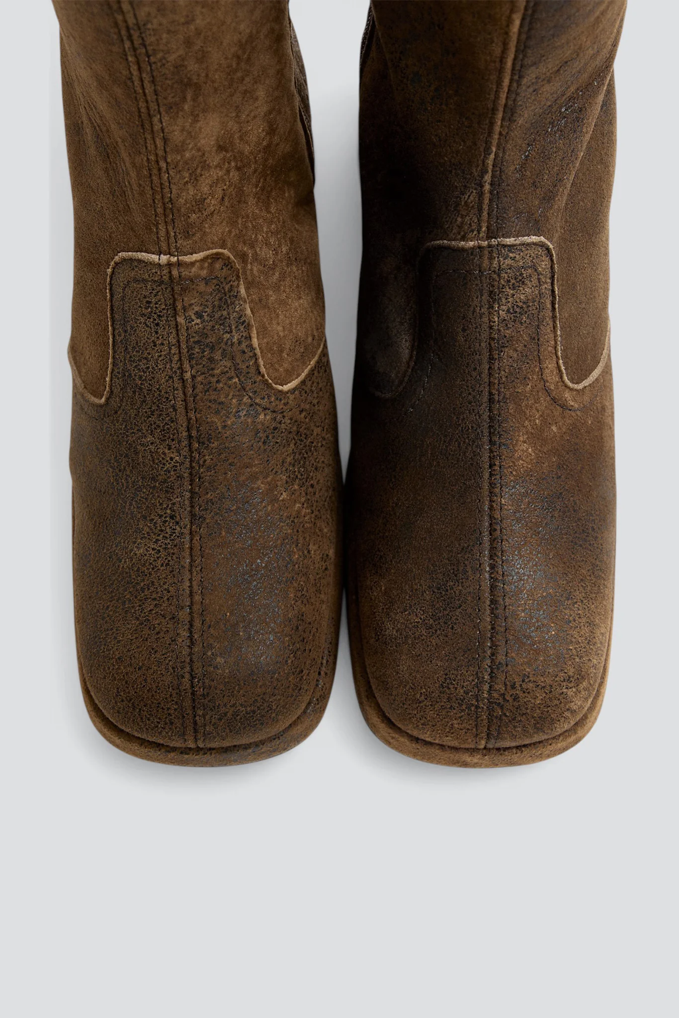 Brown Donna Broken Down Tall Boots - Image 4