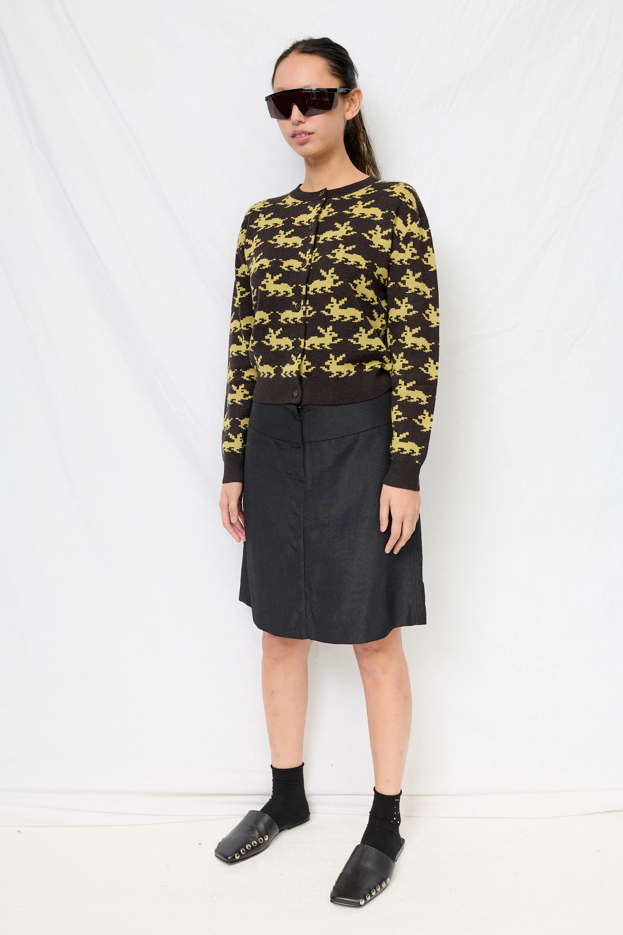 Brown Multi Bouchette Cardigan - Image 4