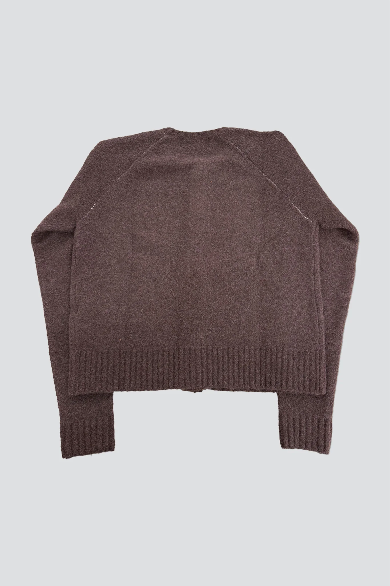 Brown Placket Button Down Knit Cardigan - Image 4