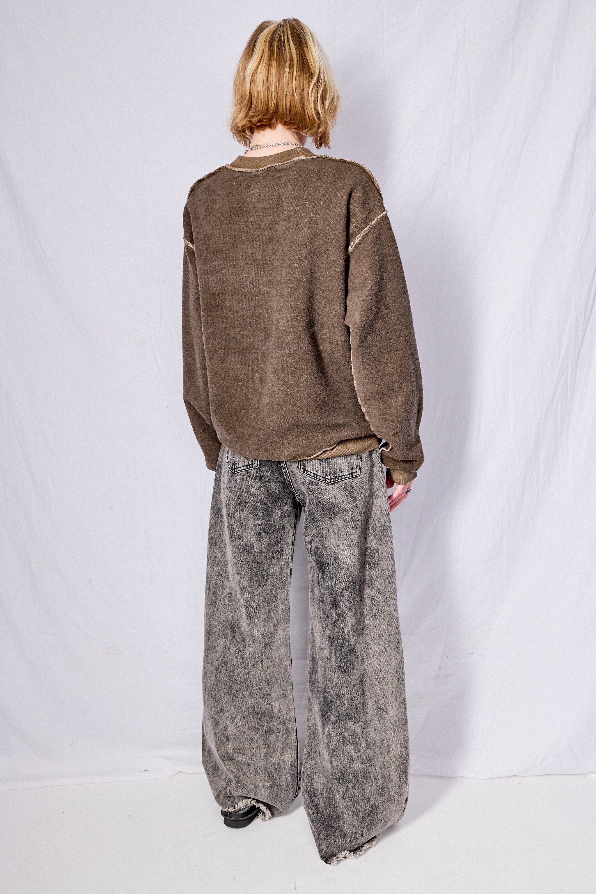 Brown Reversed Sweatshirt - Image 10