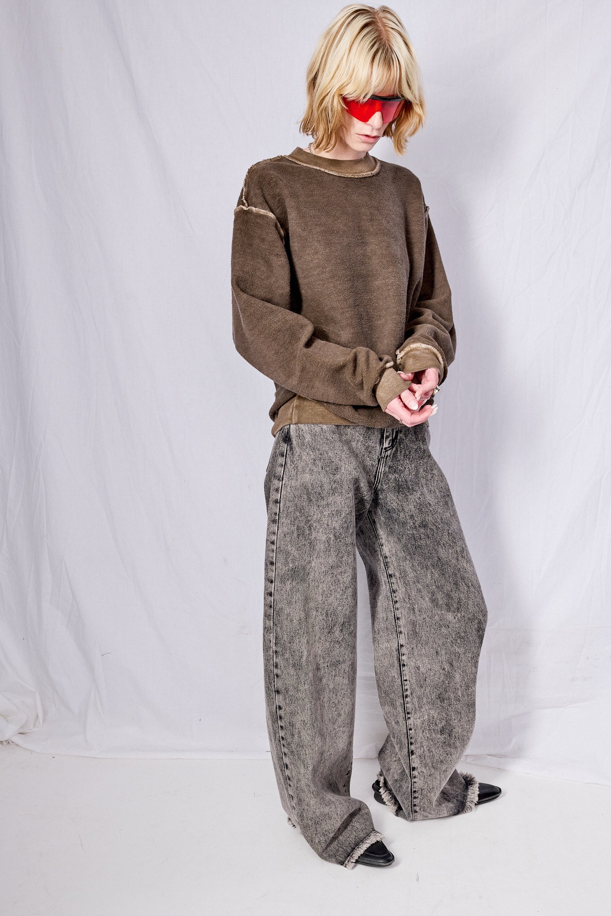Brown Reversed Sweatshirt - Image 11