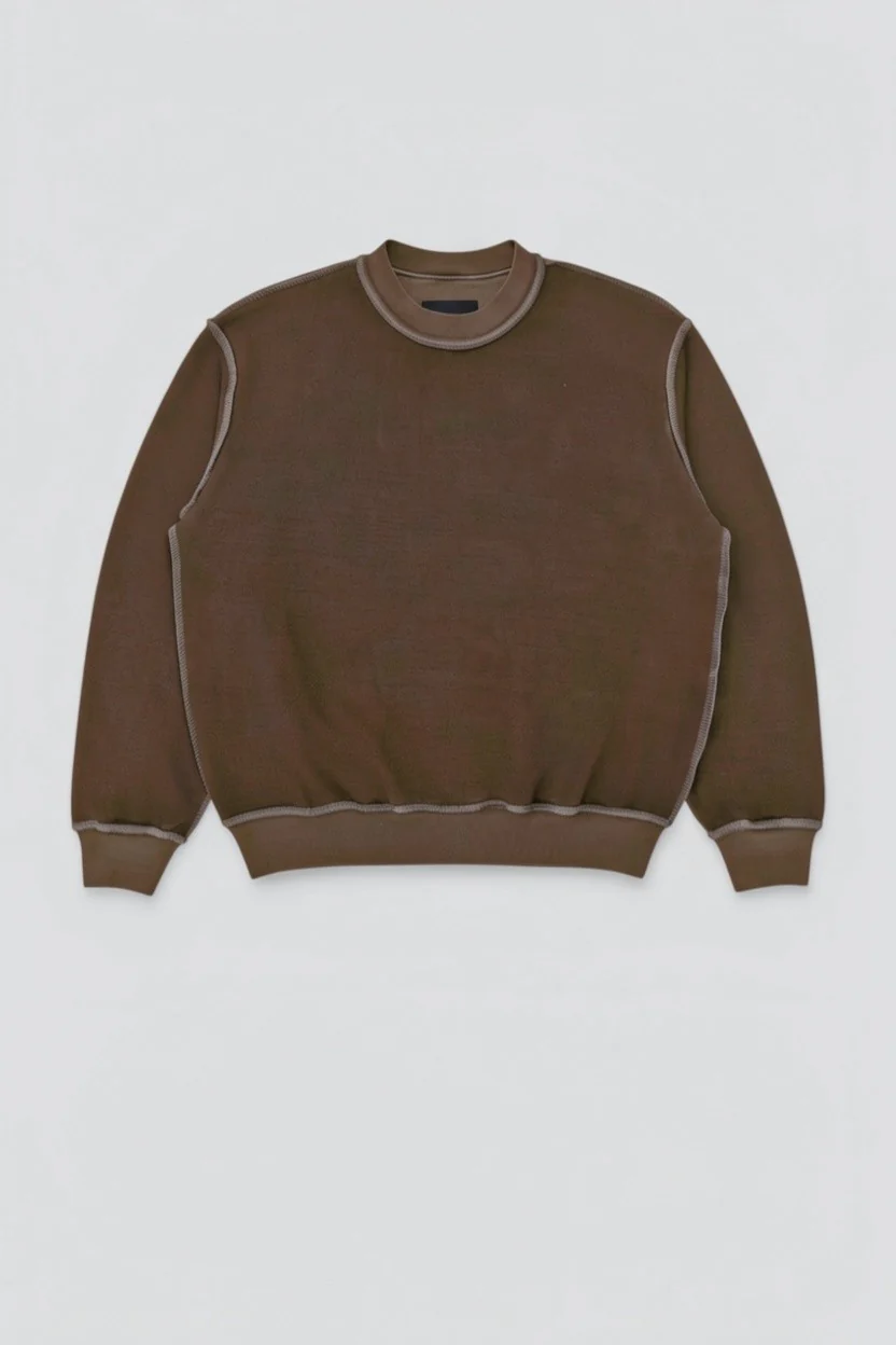 Brown Reversed Sweatshirt - Image 3