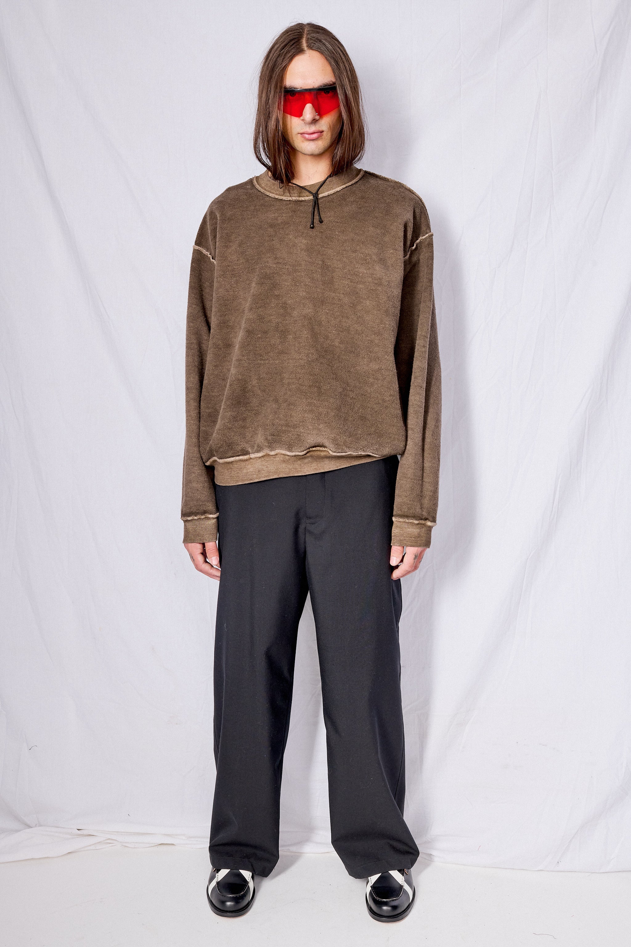 Brown Reversed Sweatshirt - Image 4