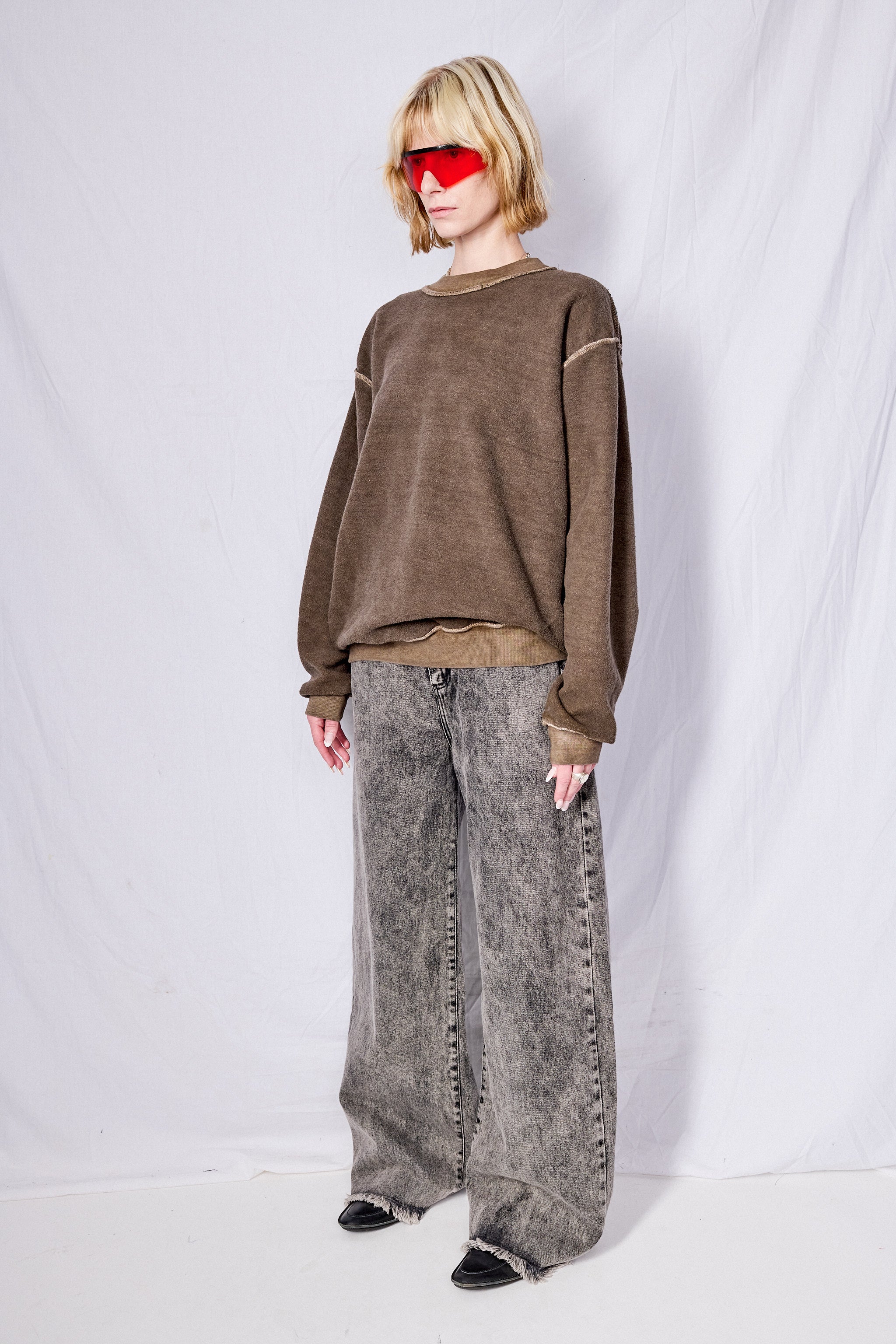 Brown Reversed Sweatshirt - Image 6