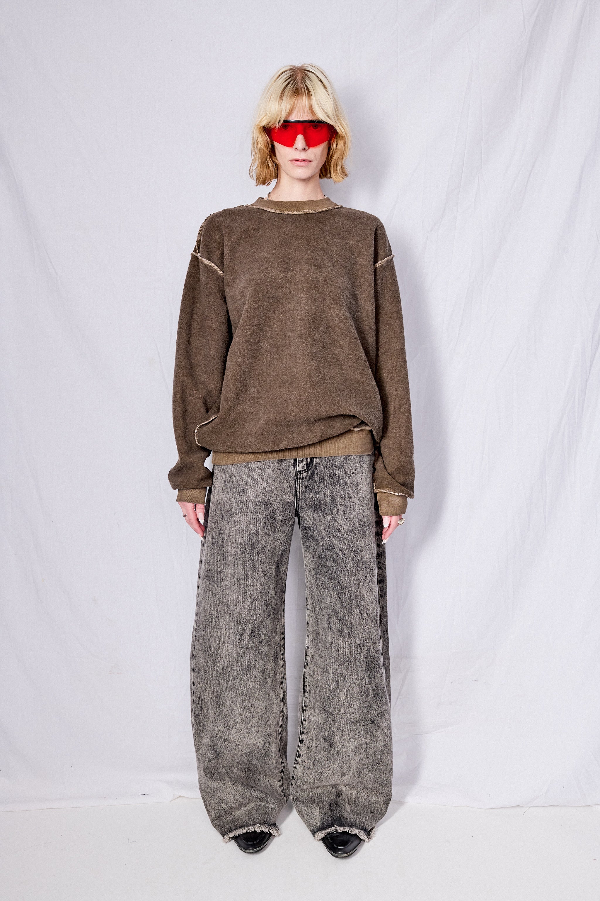 Brown Reversed Sweatshirt - Image 7