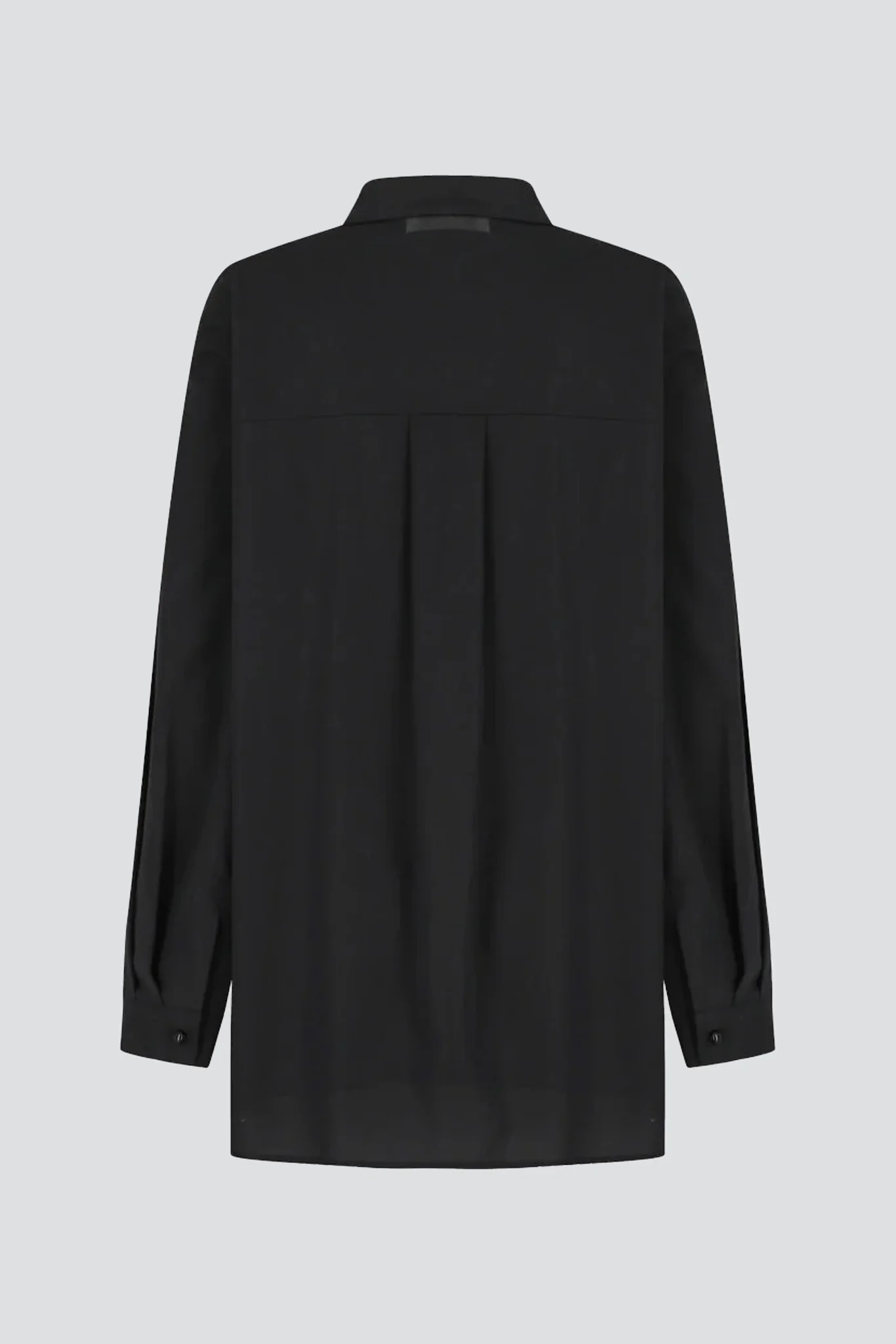 Black Sheer Cotton Classic Shirt - Image 3