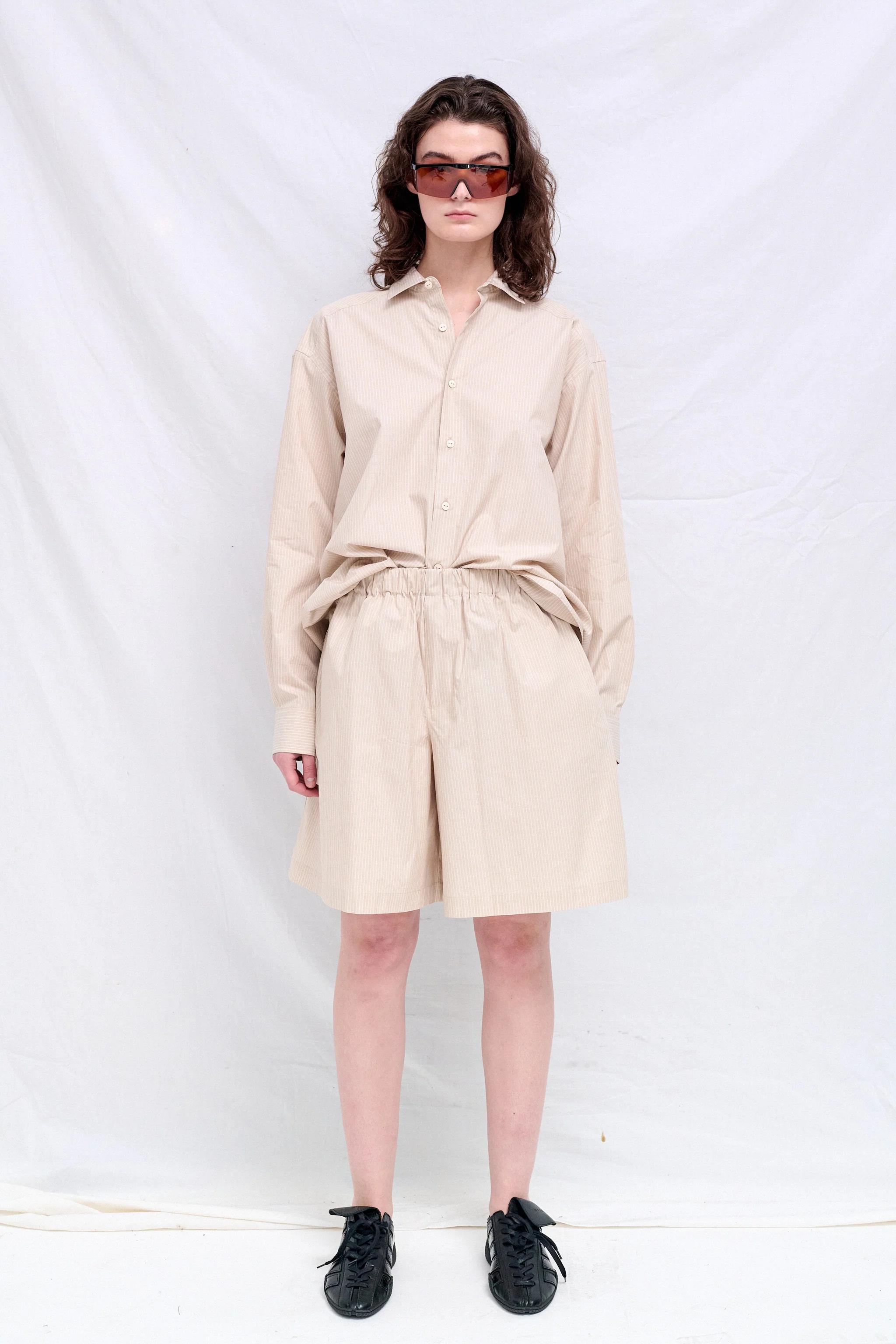 Brown Stripe Claude Shirt - Image 3