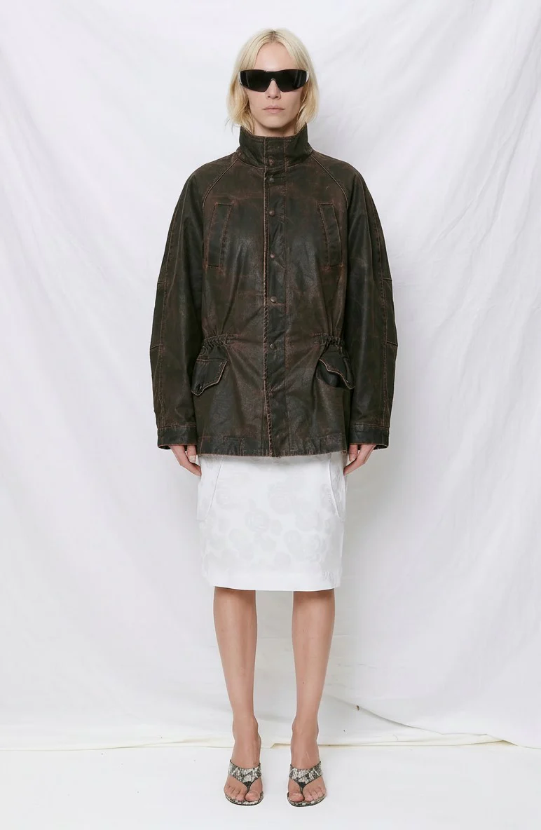 Brown Washed Vegas 4 Pockets Jacket