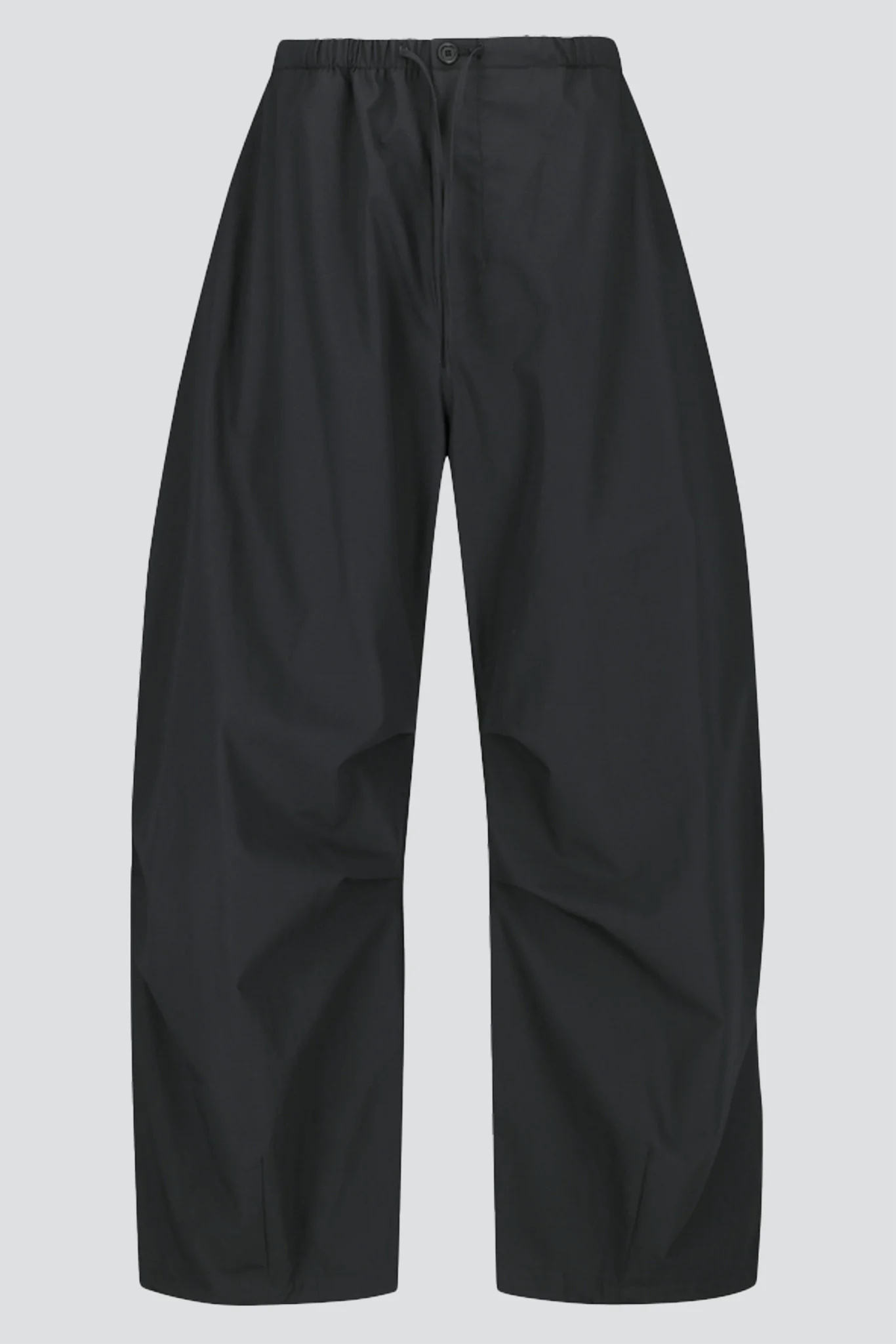 Charcoal Drawstring Wide Fatigue Pants - Image 5