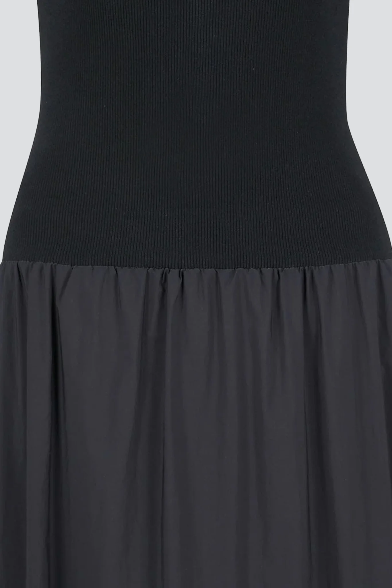 Charcoal Nylon Jersey Maxi Dress - Image 6