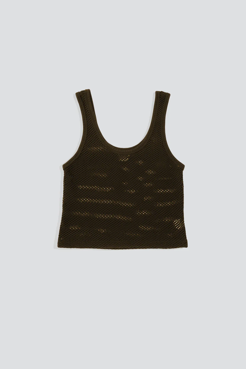 Coffee Bean Mesh Sporty Tank