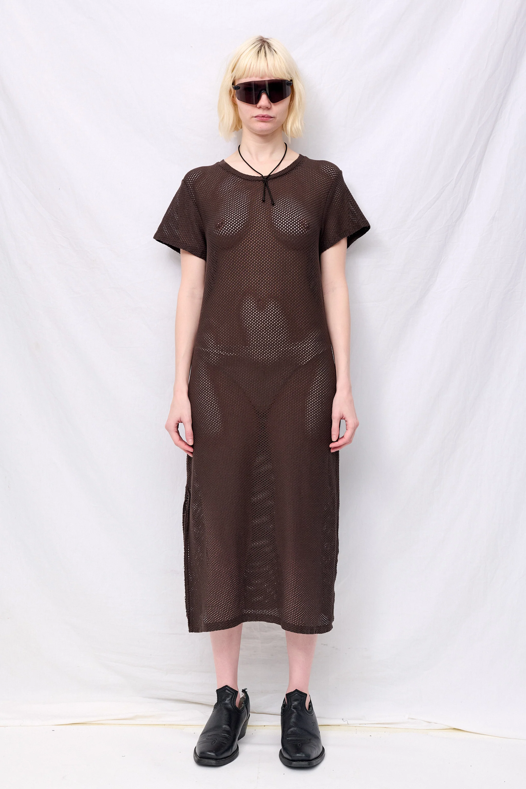 Coffee Bean Mesh Sydney Dress - Image 3