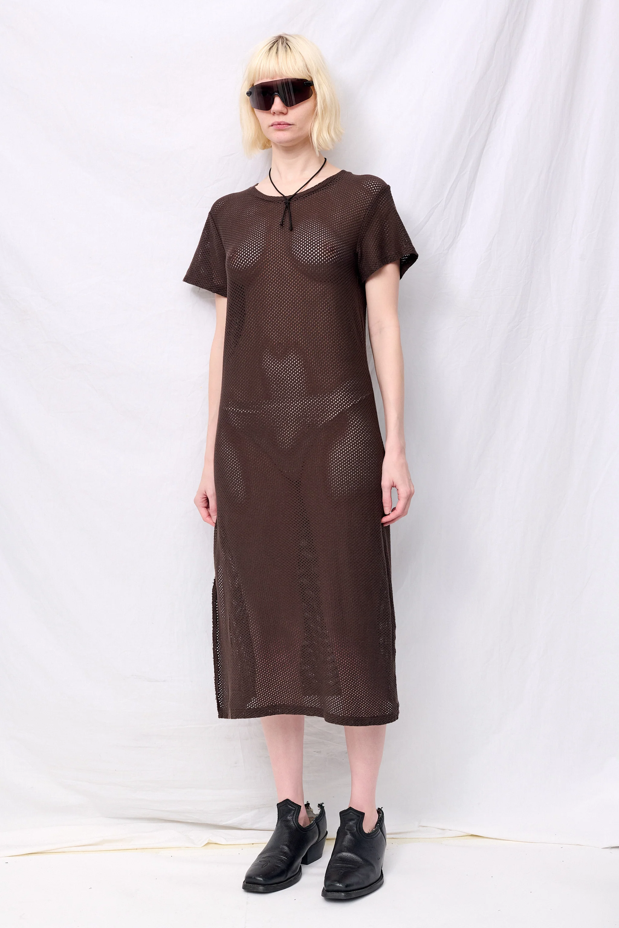 Coffee Bean Mesh Sydney Dress - Image 4