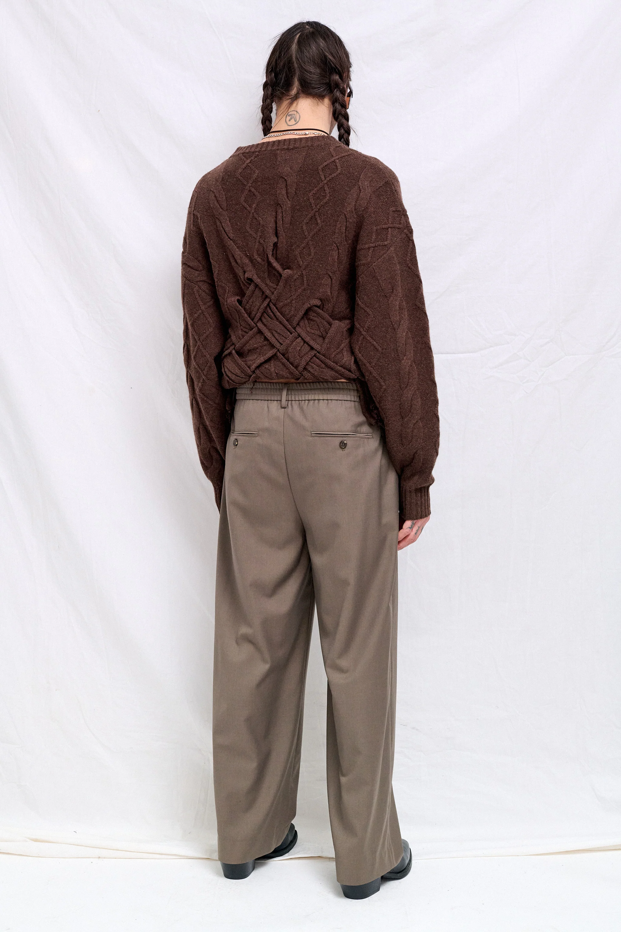 Dark Brown Mens Rue Sweater - Image 3