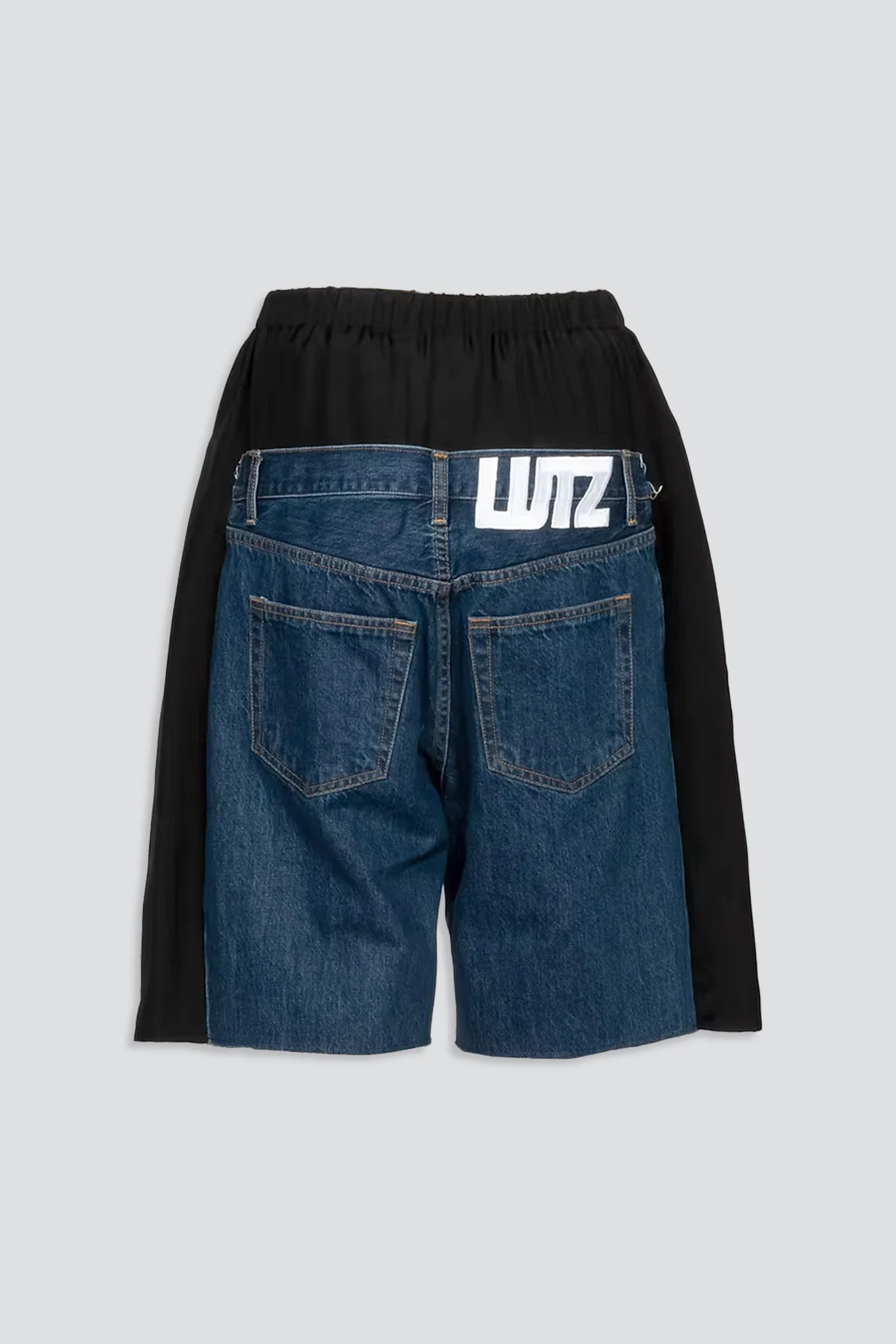 Dark Denim/Black Low Shorts - Image 3