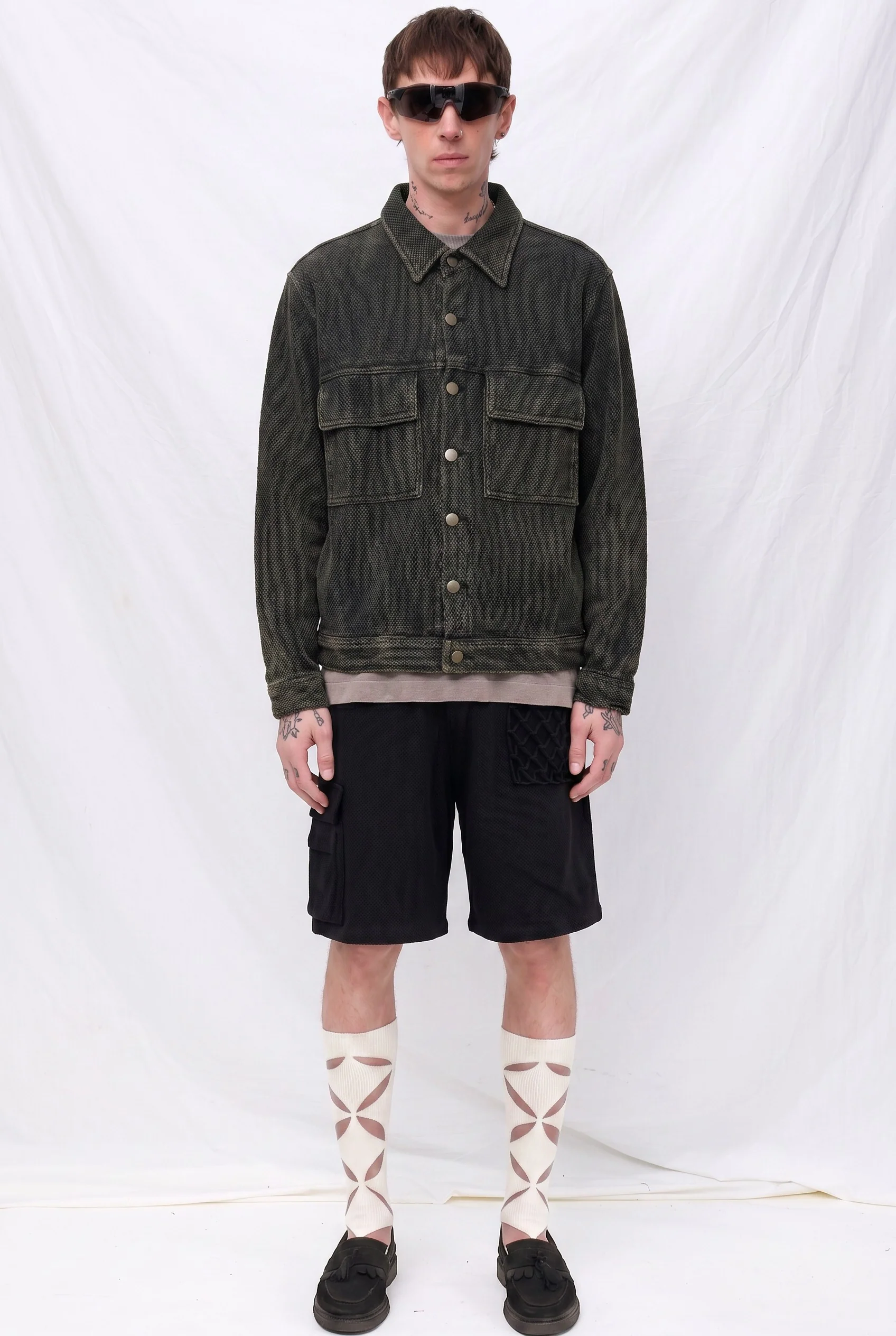 Dark Olive Green Forge Button Jacket - Image 2