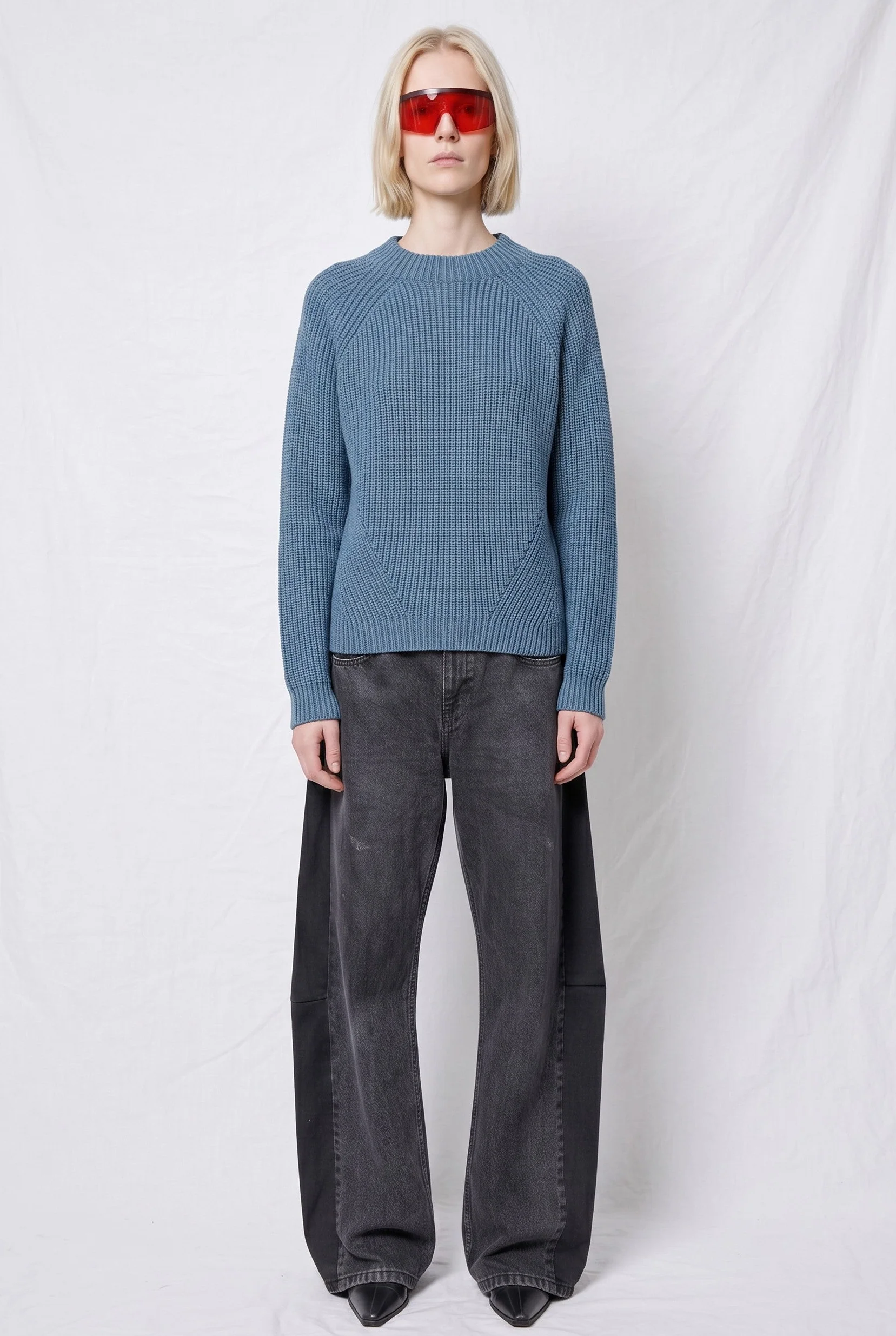 Denim Daphne Washed Cotton Sweater - Image 2