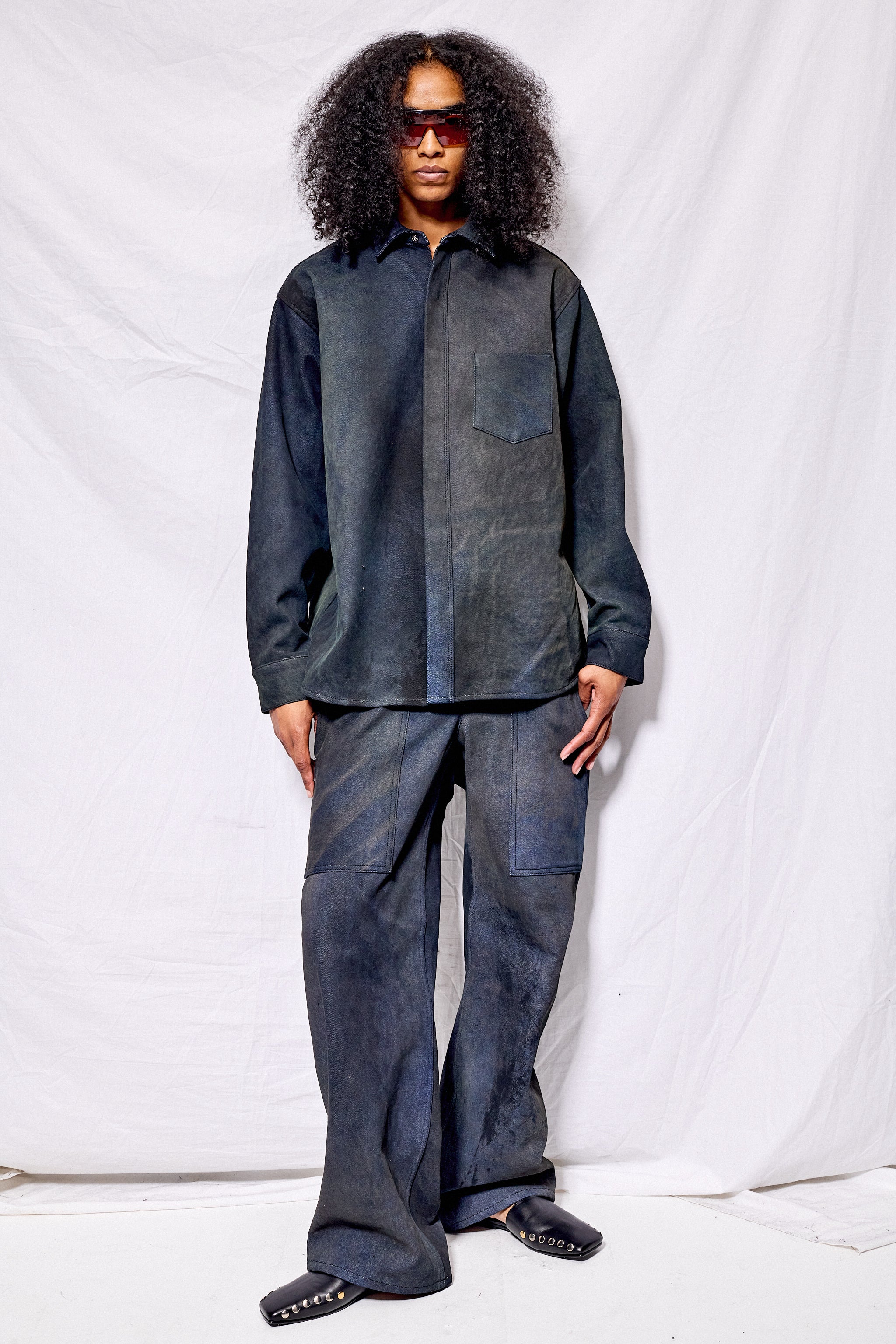 Dirty Indigo Denim Simple Pant - Image 6