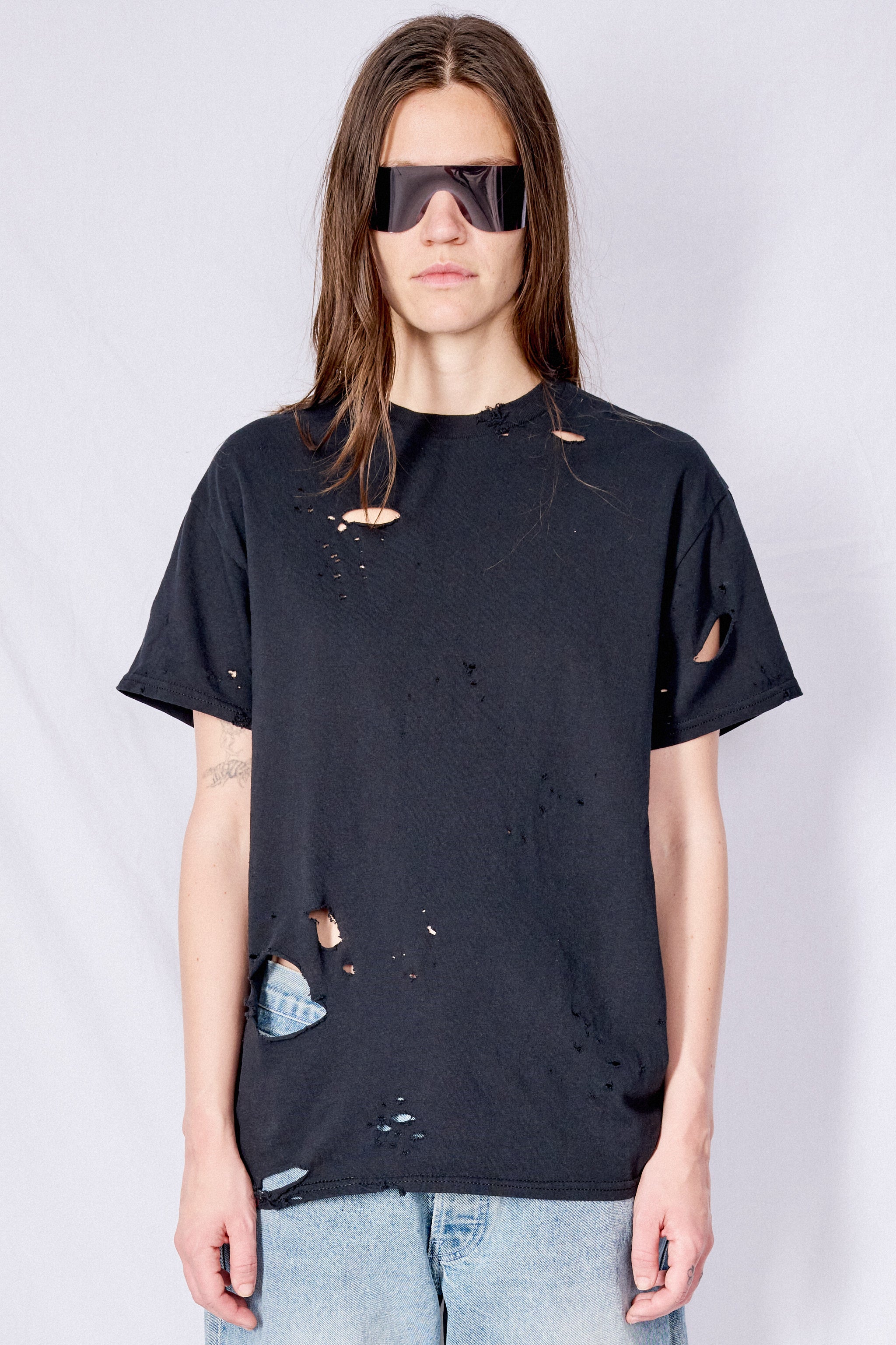 Distressed Black T-Shirt - Image 3