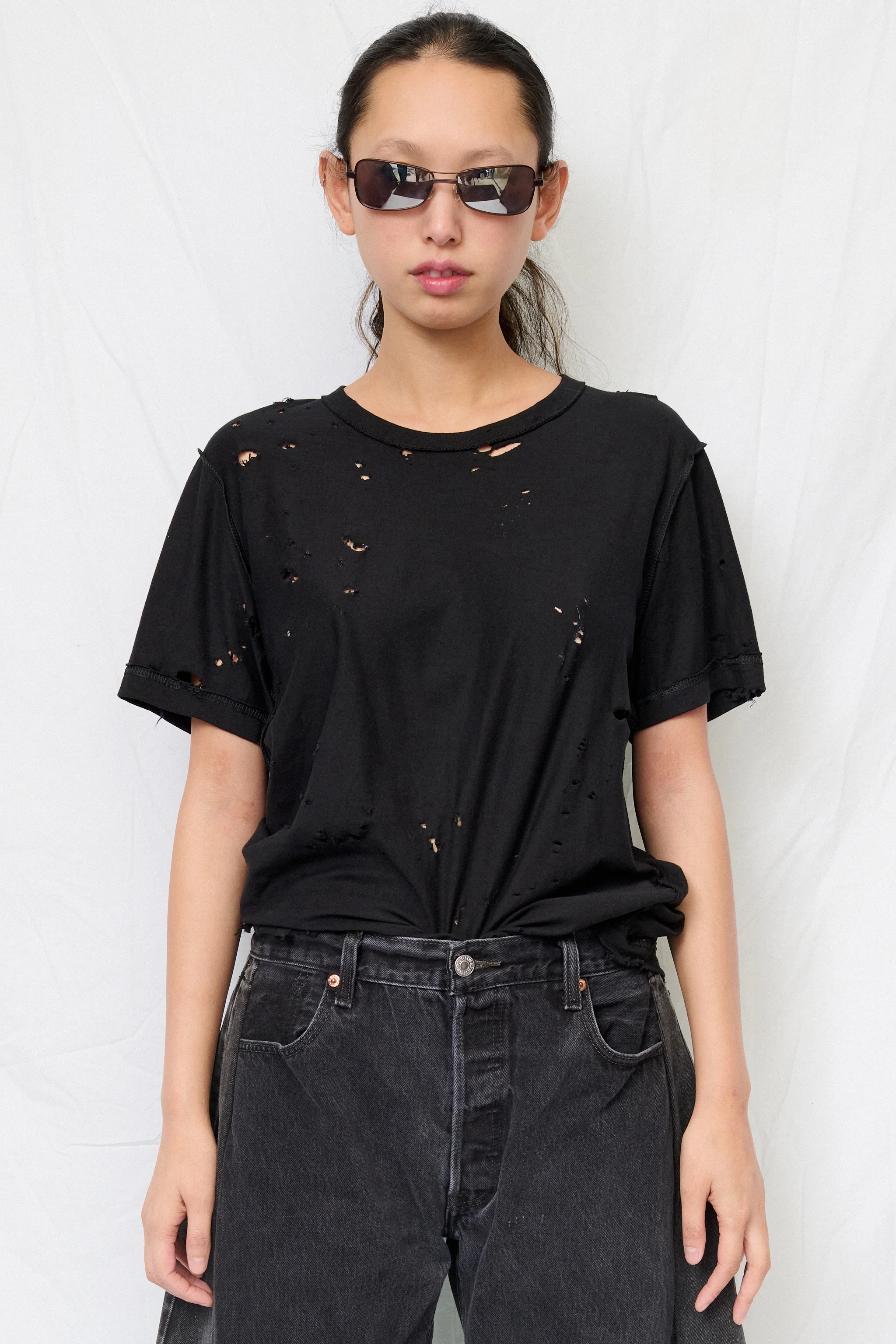 Distressed Black T-Shirt - Image 4