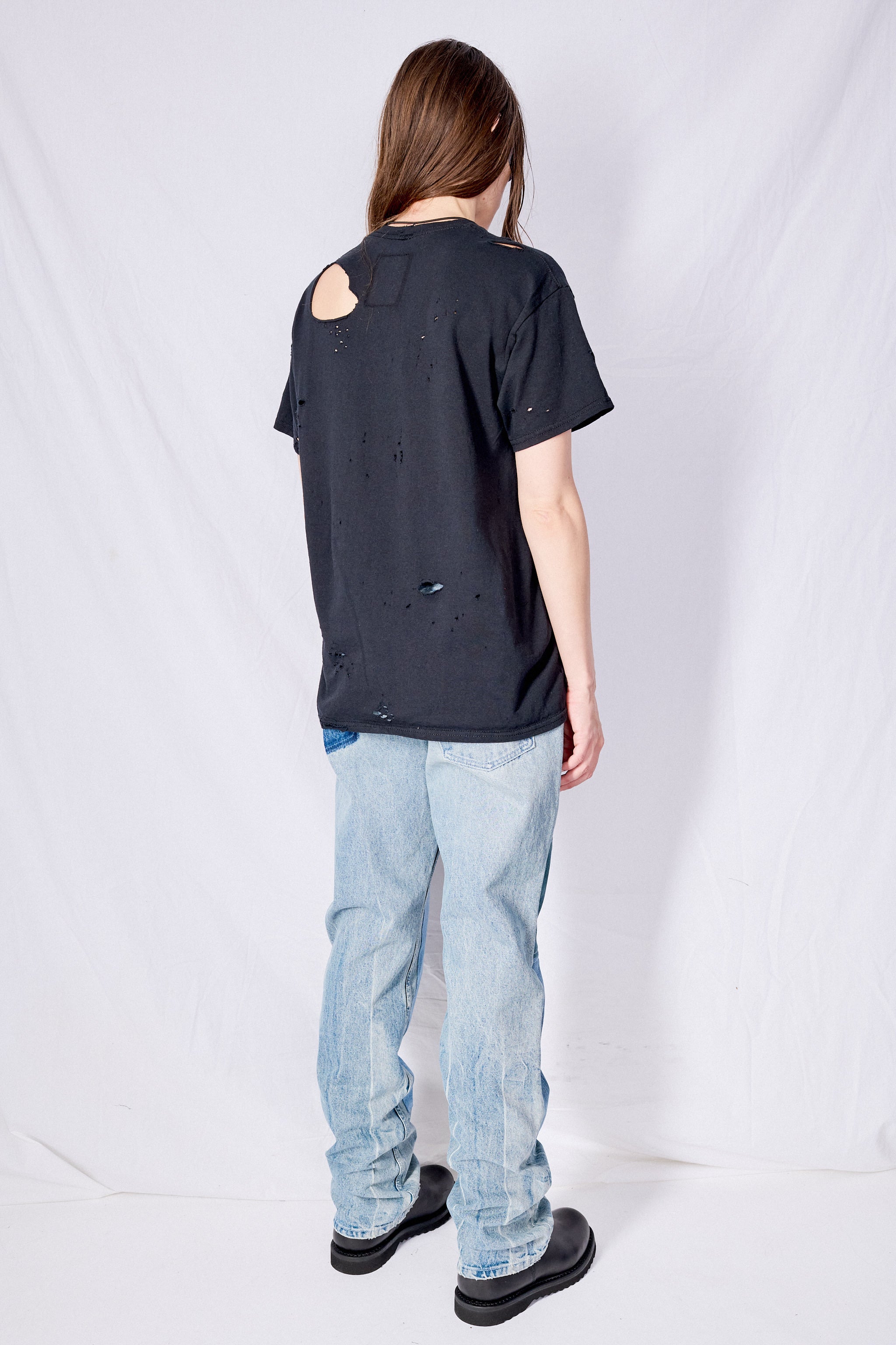 Distressed Black T-Shirt - Image 6