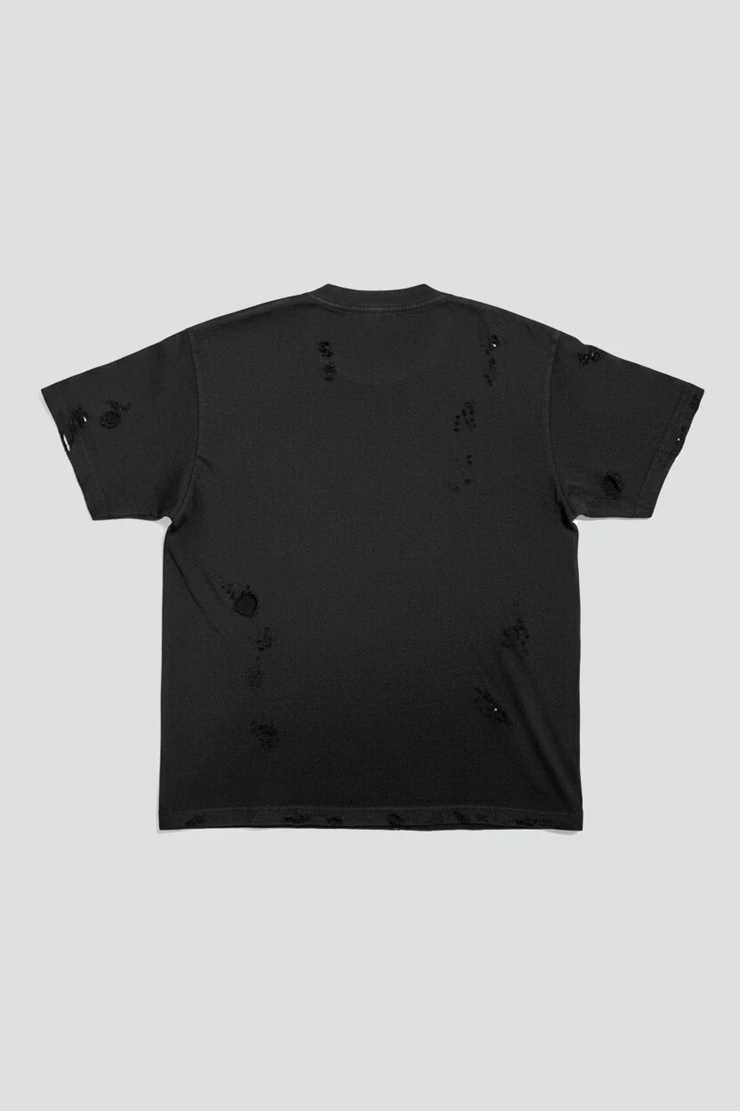 Distressed Black T-Shirt - Image 7