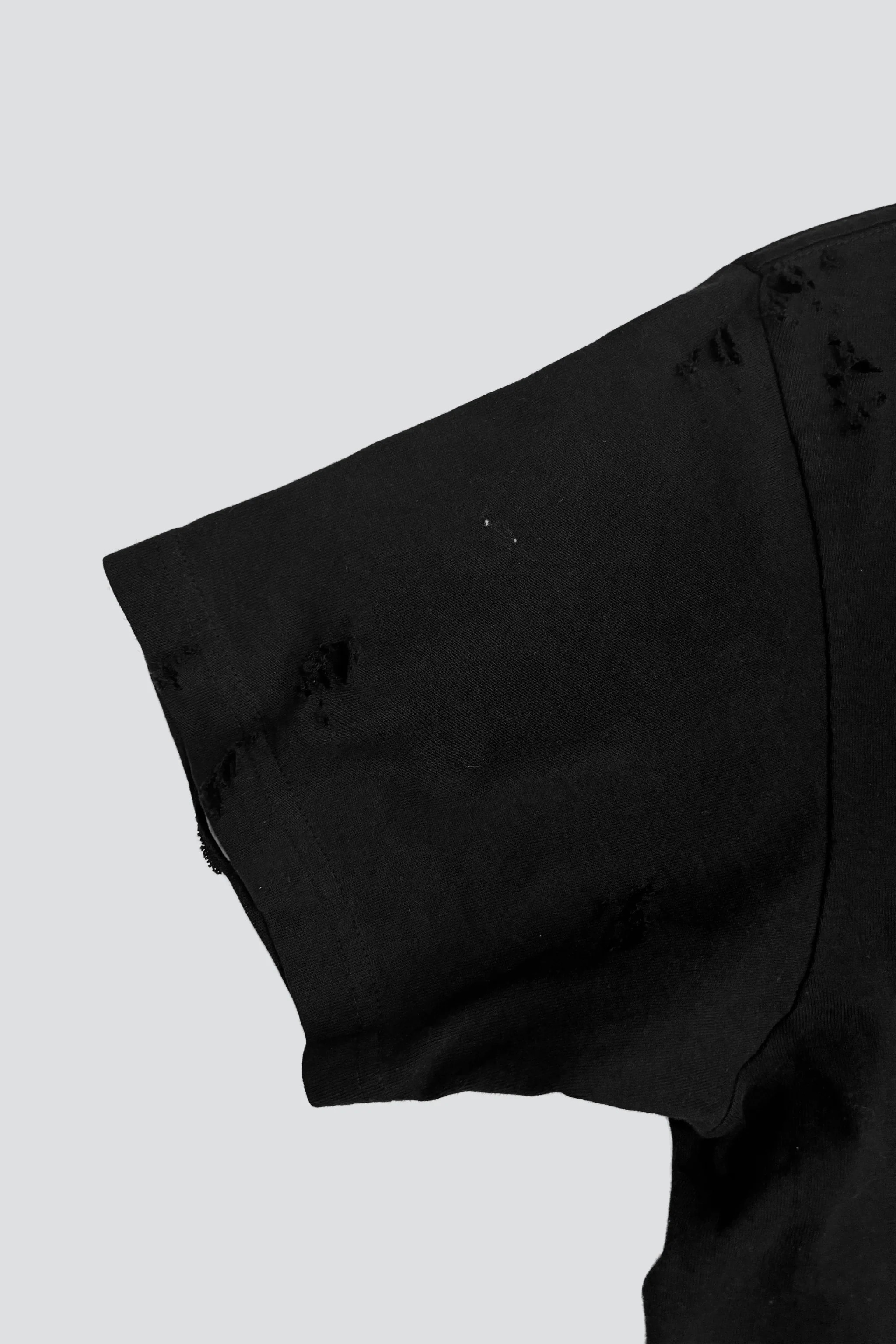 Distressed Black T-Shirt - Image 9