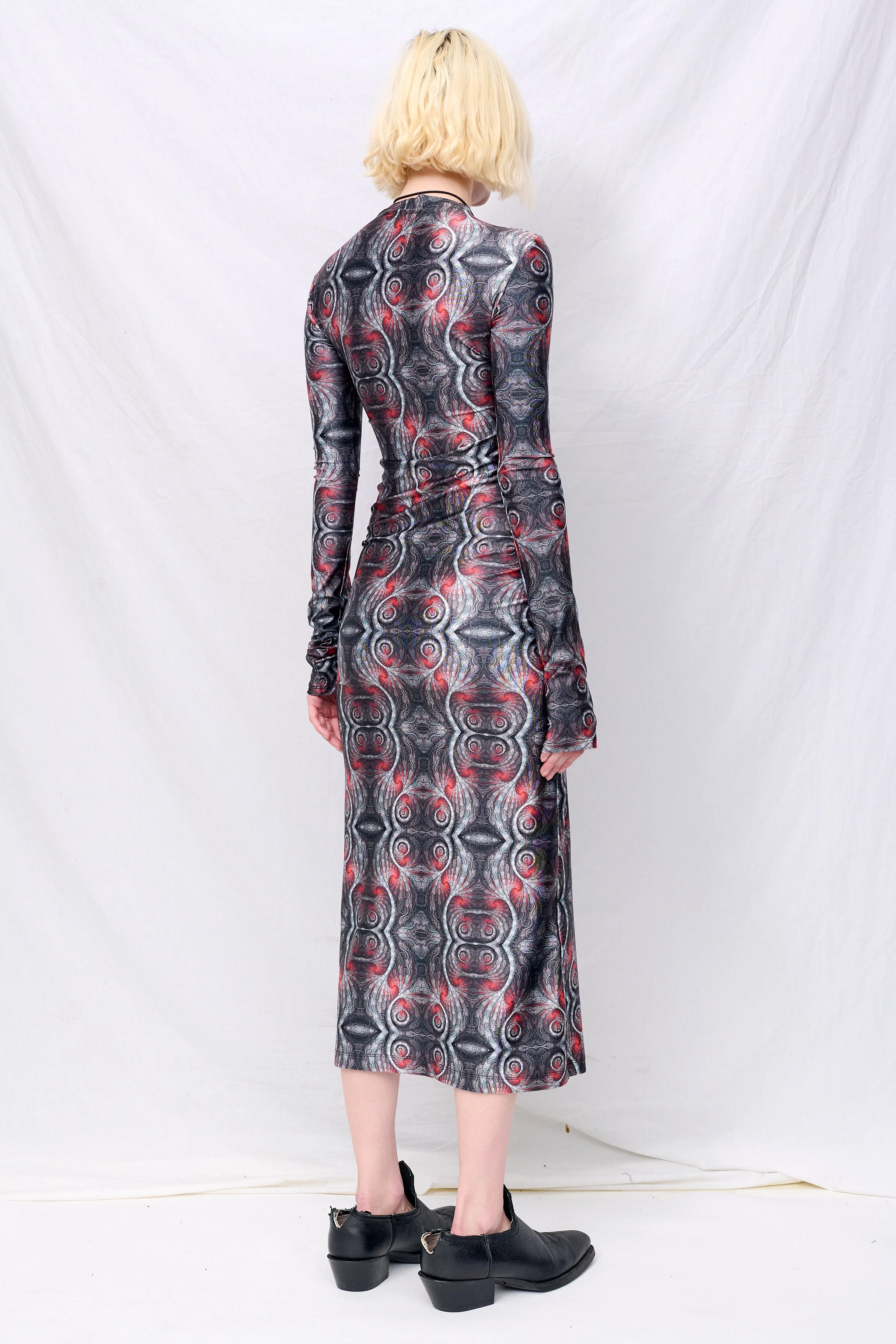 DMT Long Sleeve Mockneck Dress - Image 5