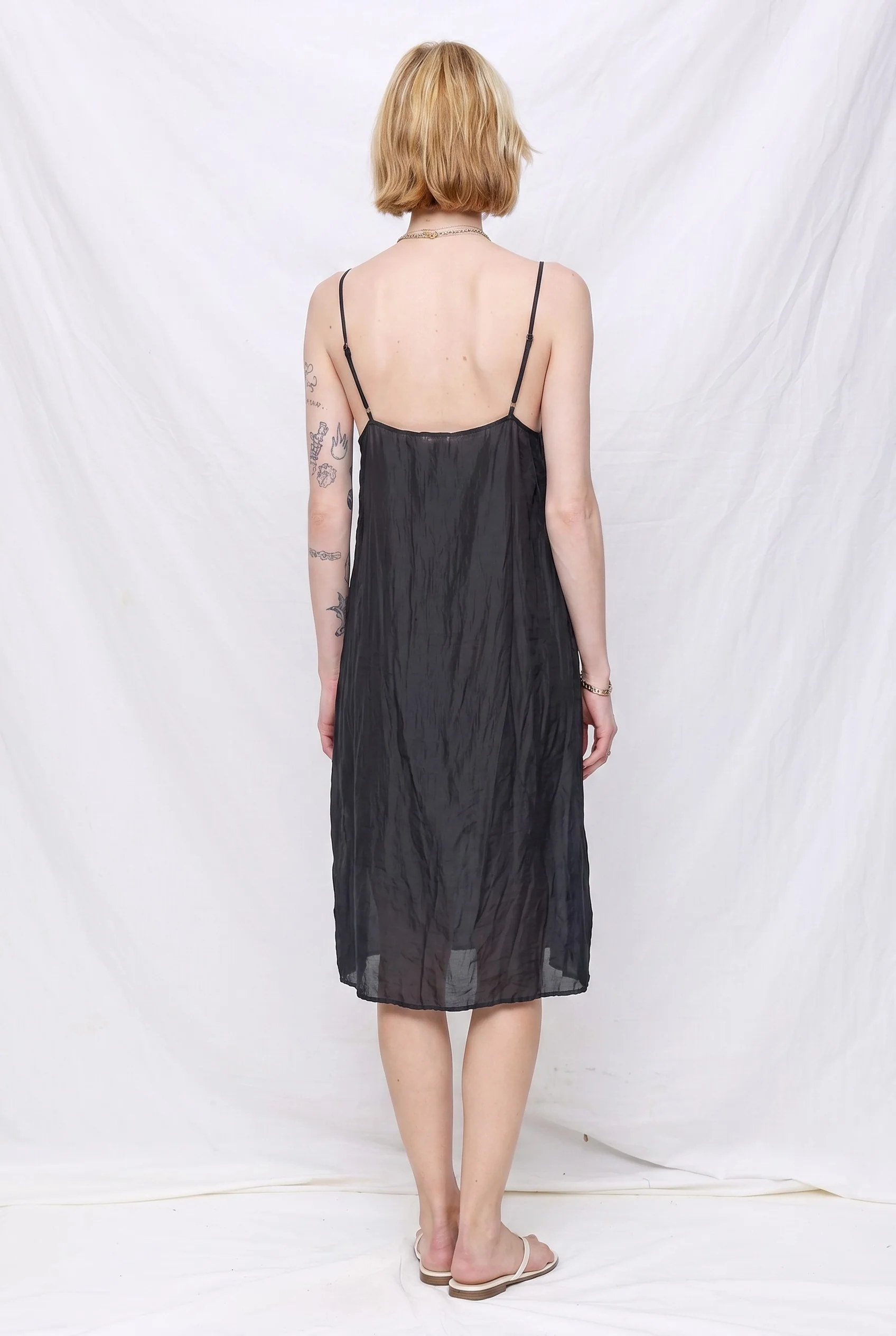 Faded Black Cami Dress - Image 3
