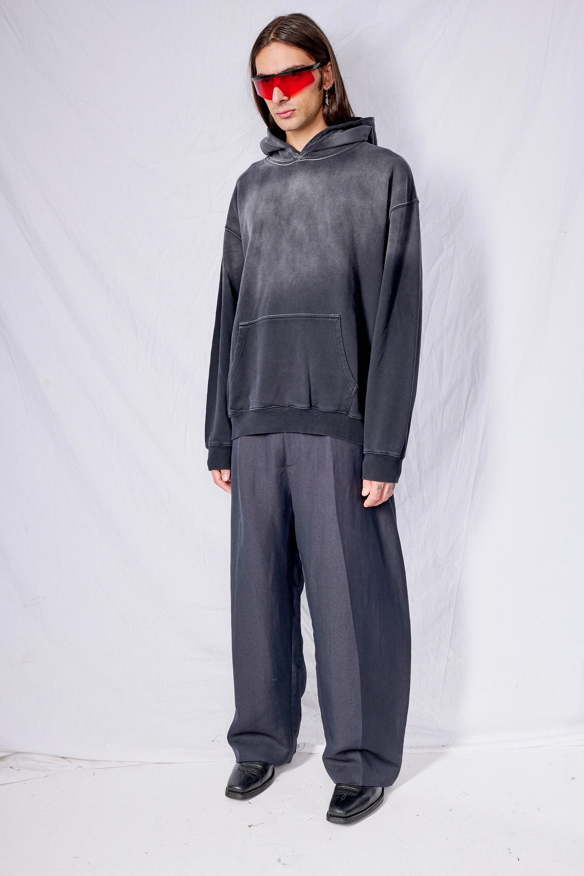 Faded Black Hoodie - Image 5