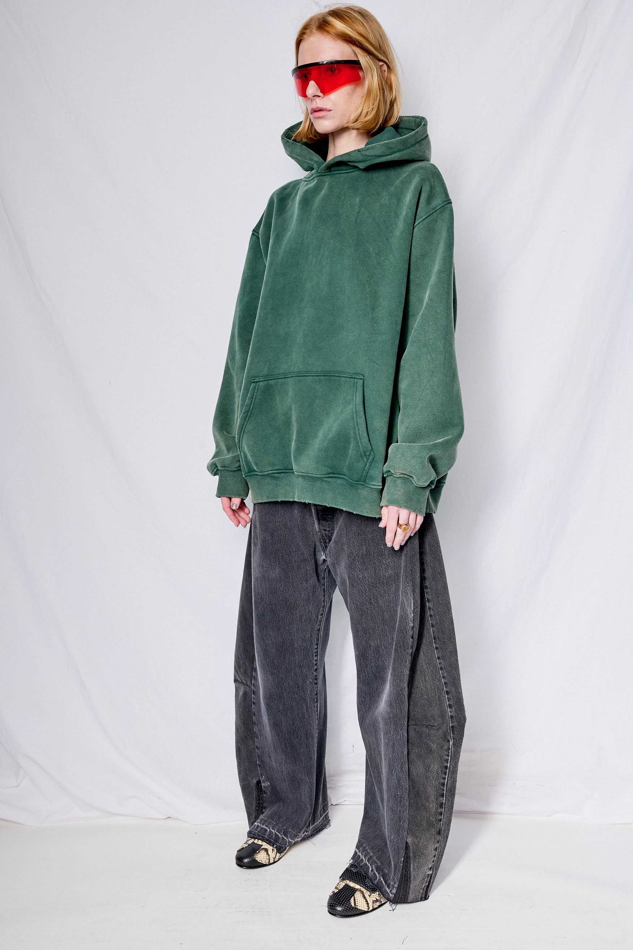 Faded Green Hoodie - Image 11
