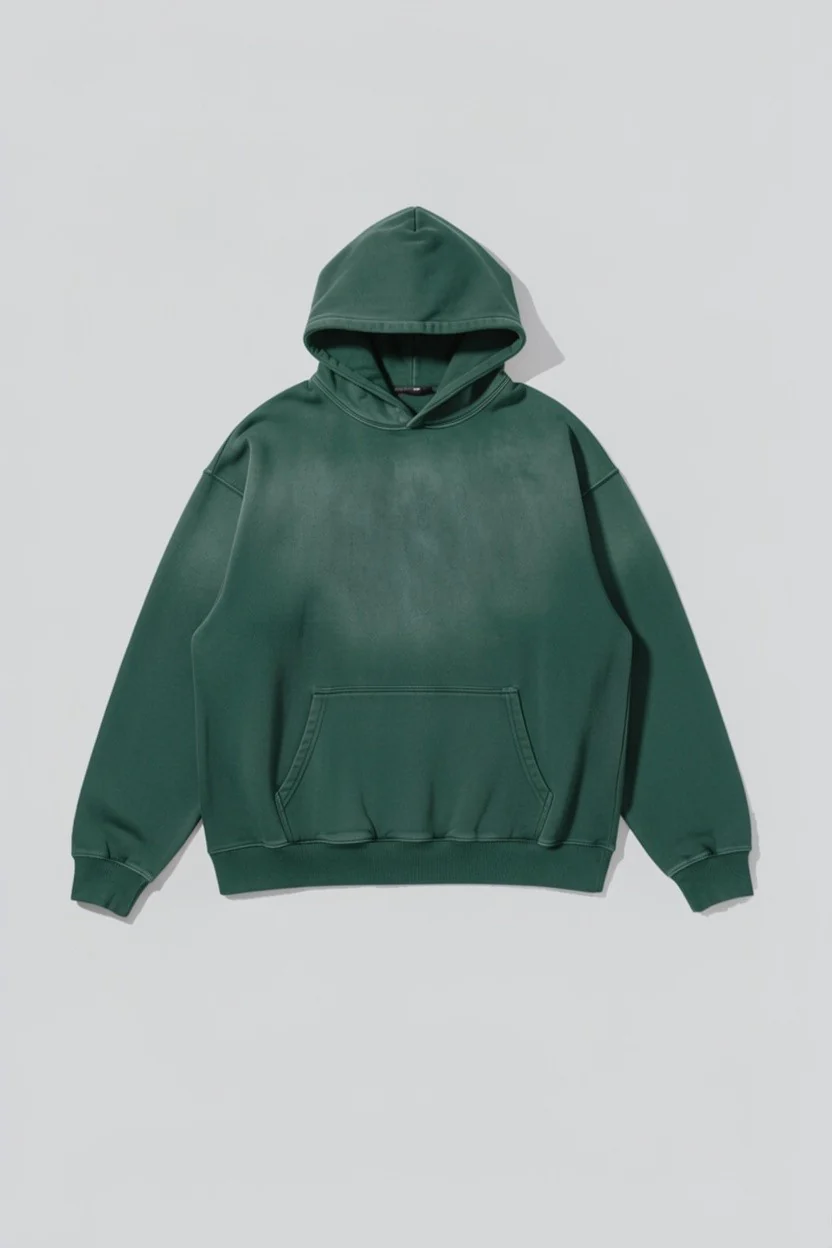 Faded Green Hoodie - Image 3