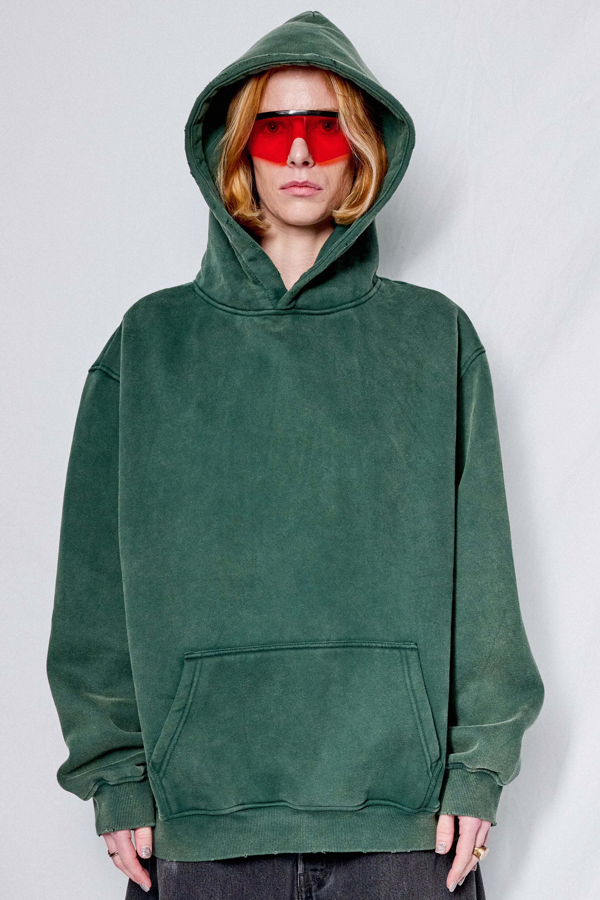 Faded Green Hoodie - Image 4