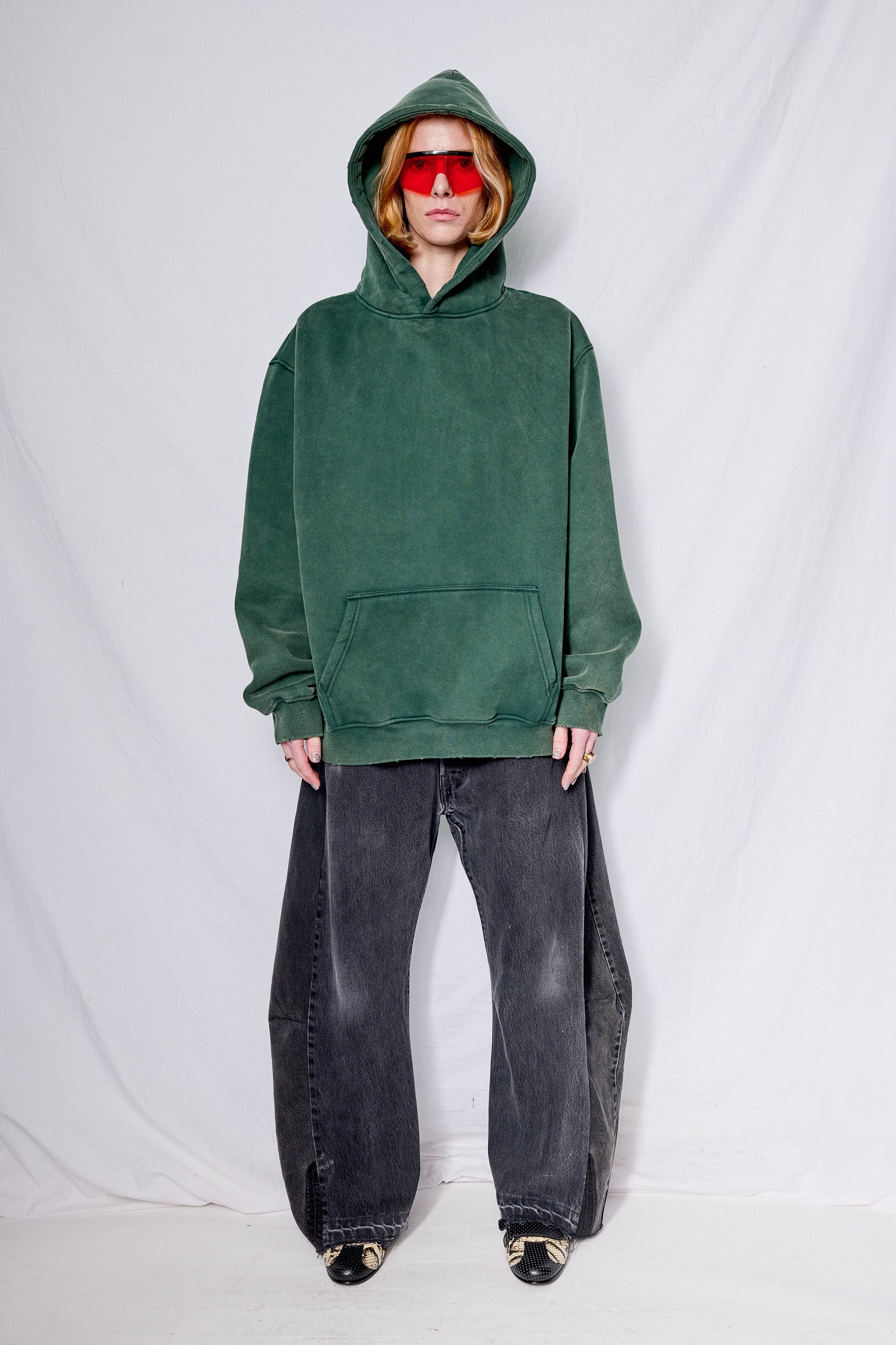 Faded Green Hoodie - Image 6