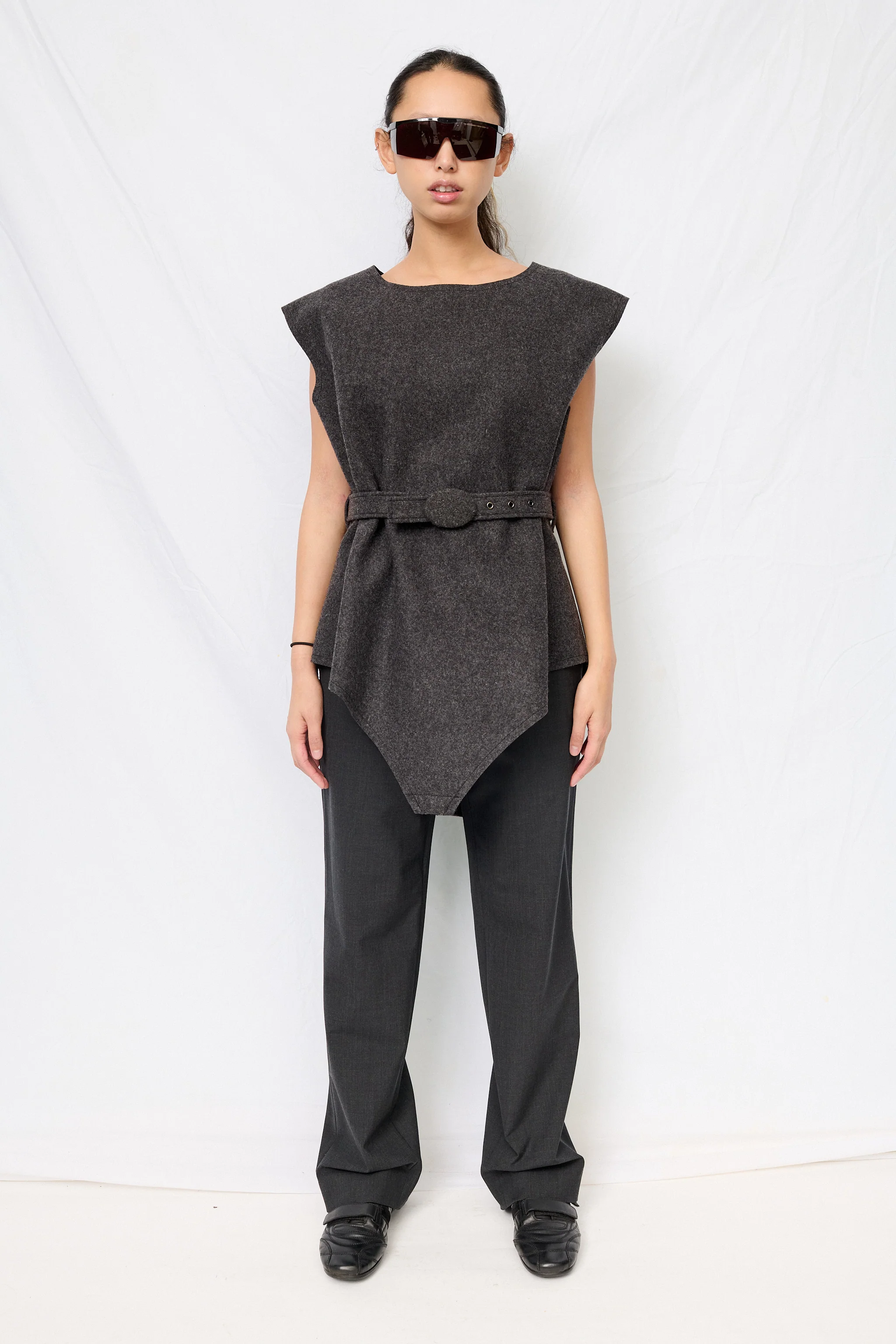 Dark Grey Felt Costume Top - Image 3
