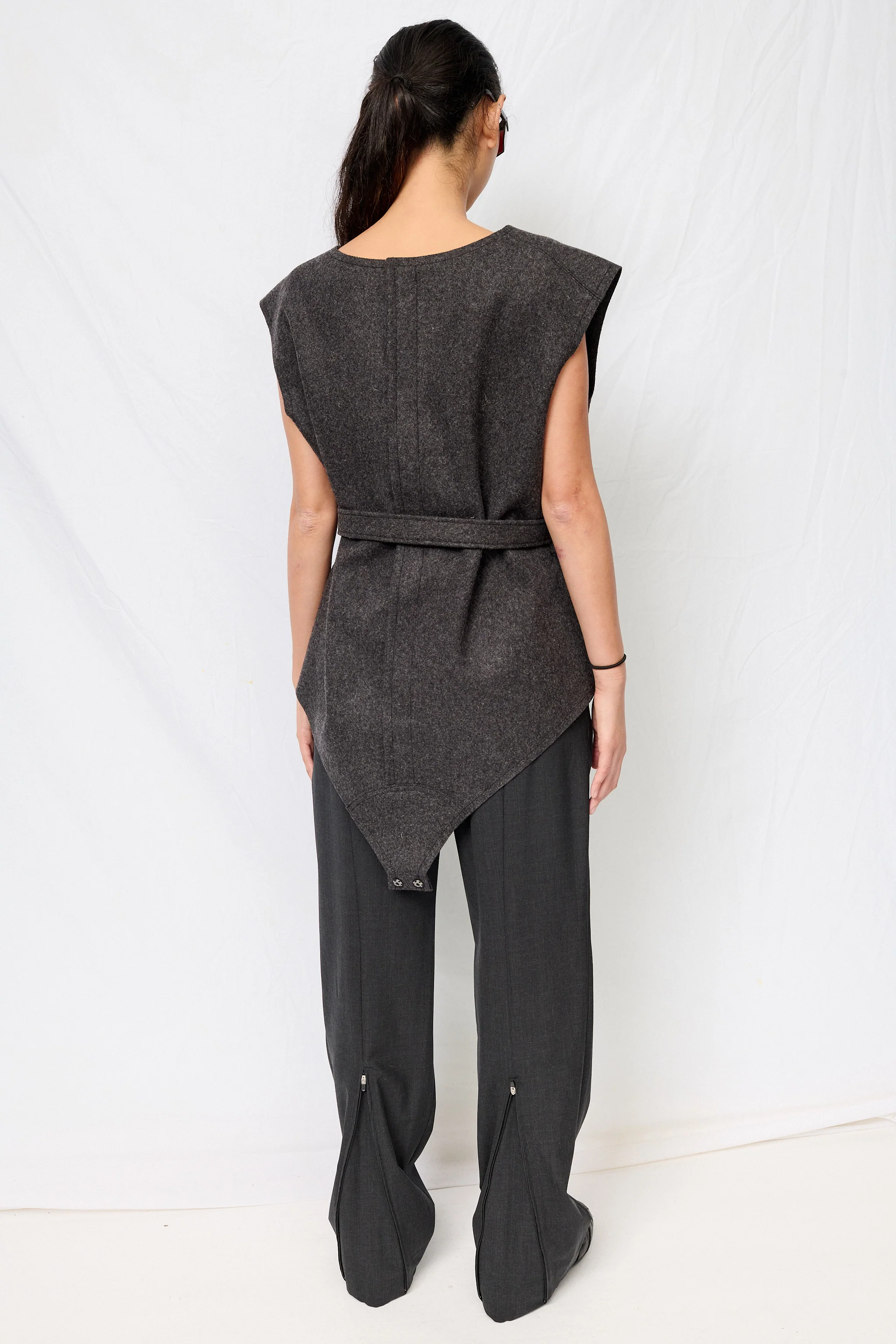 Dark Grey Felt Costume Top - Image 4