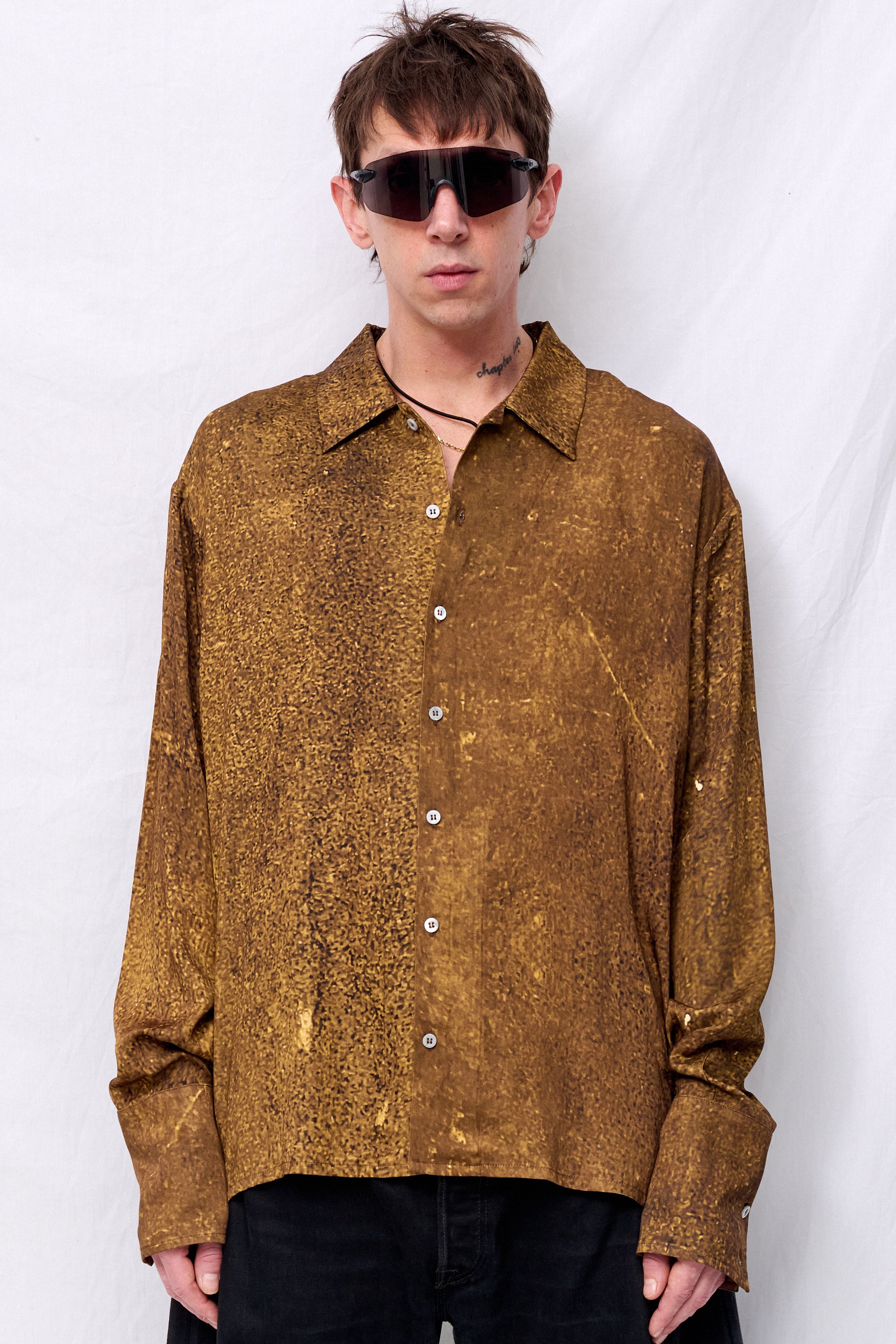 Gold Rush Oversized Longsleeve Shirt