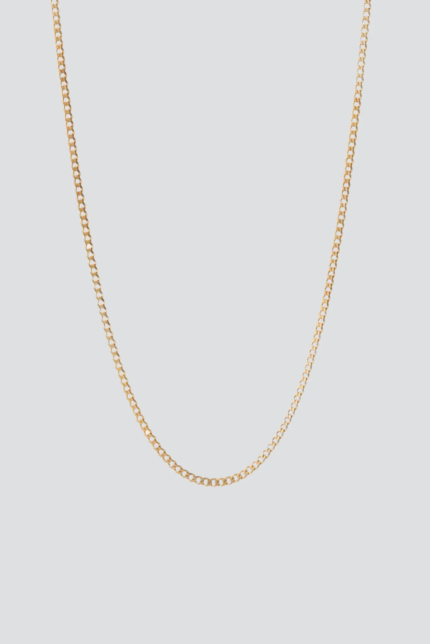 Gold Vermeil 3mm Cuban Chain Necklace