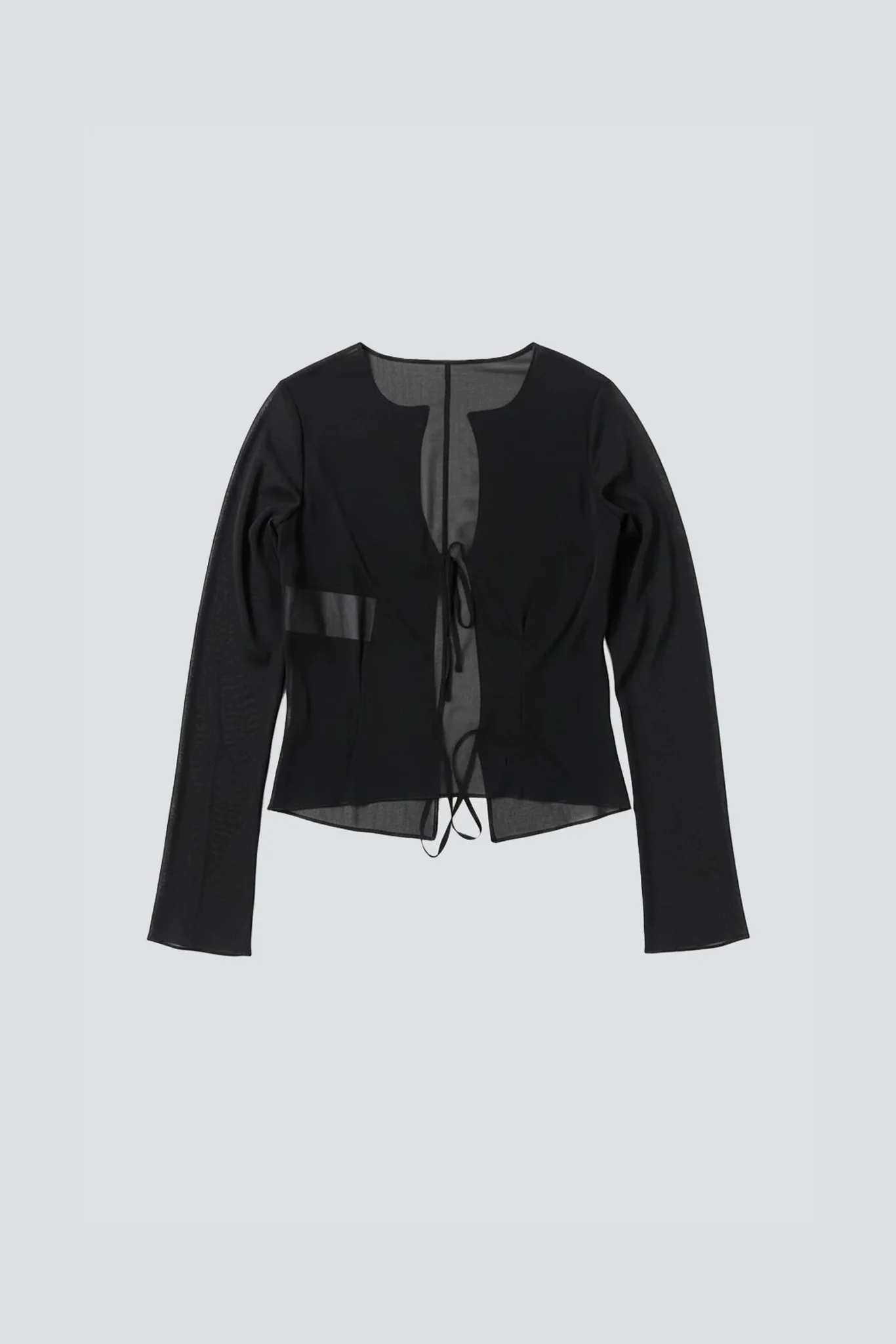 Gray Silk Blouse - Image 2