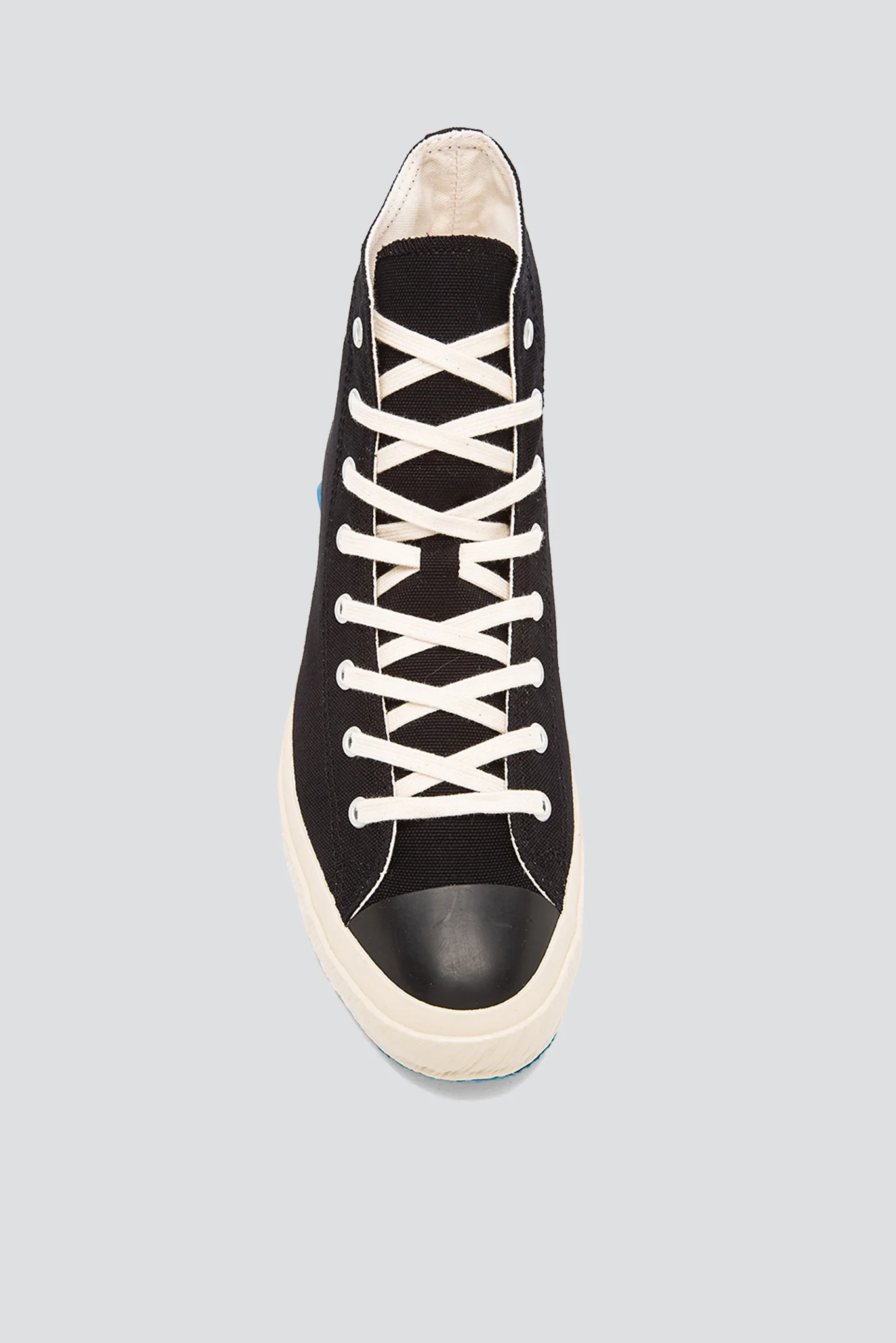 High Top Canvas Sneaker - Black - Image 5