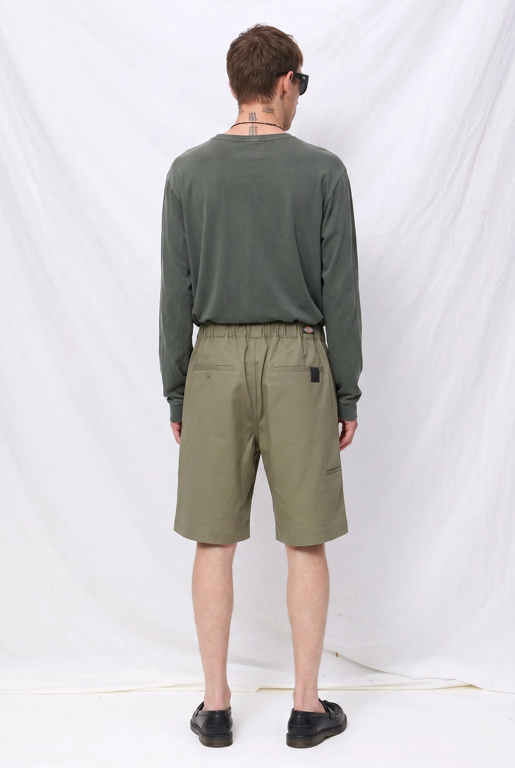Khaki N. Hoolywood Compile x Dickies / 2 Tuck Half Pants - Image 3
