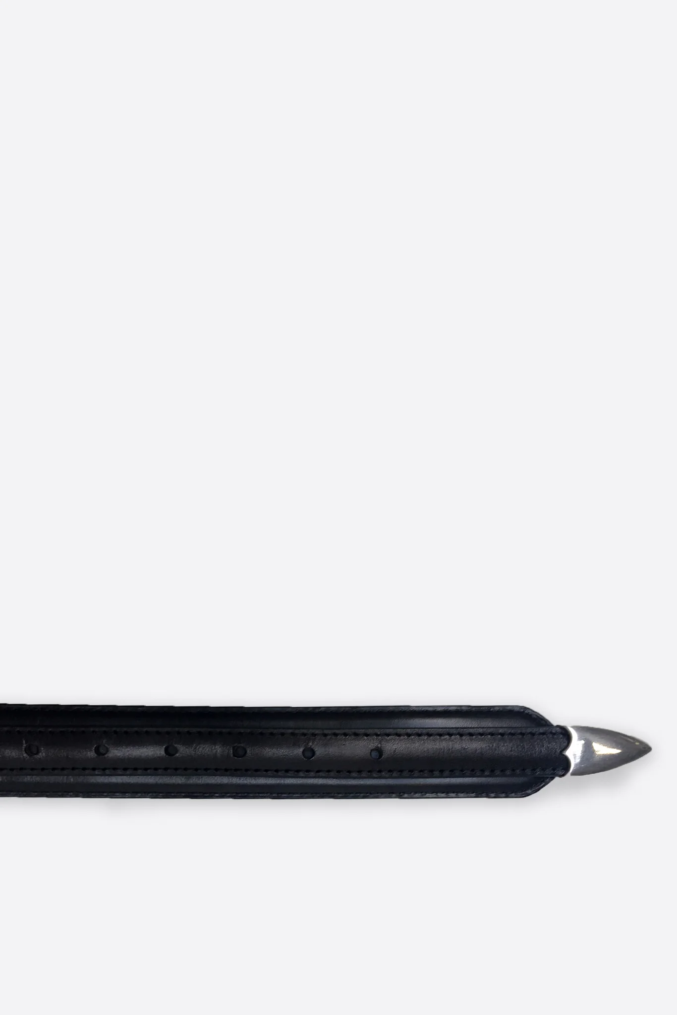 Black Leather Ranger Belt - Image 4