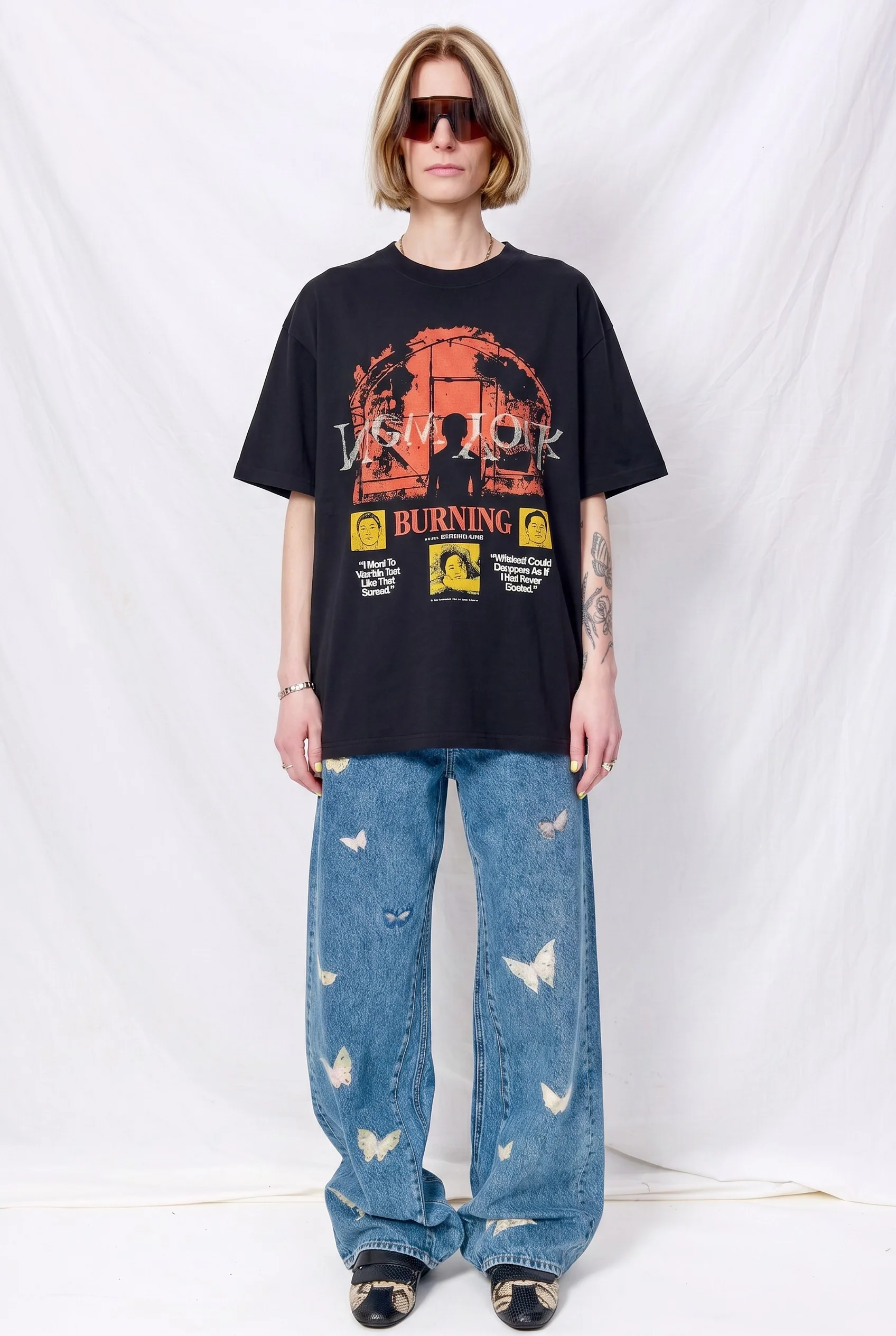 Mixed New York Logo 9 T-Shirt - Image 3