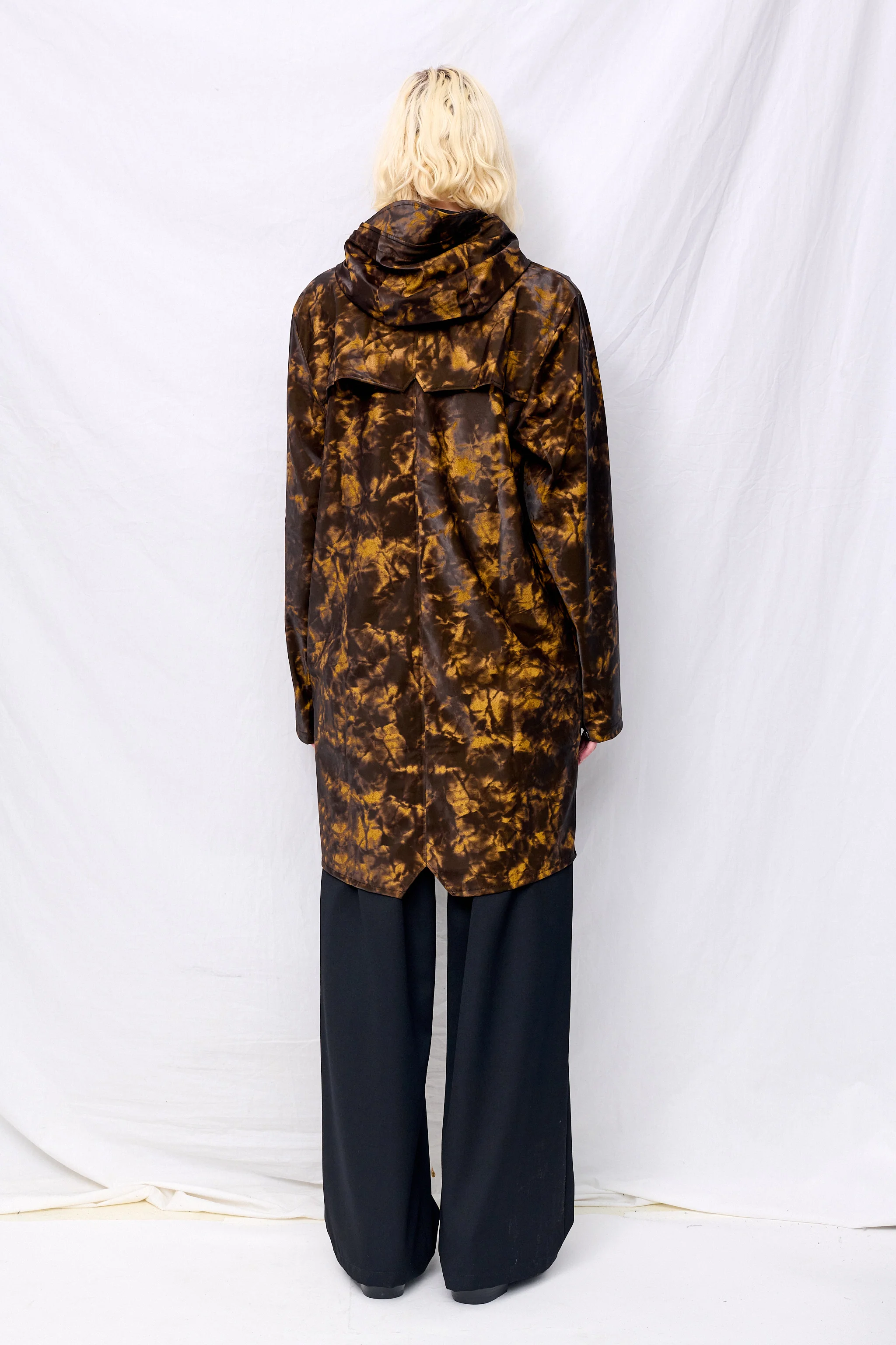 Muddy Hooded Rain Long Jacket - Image 6