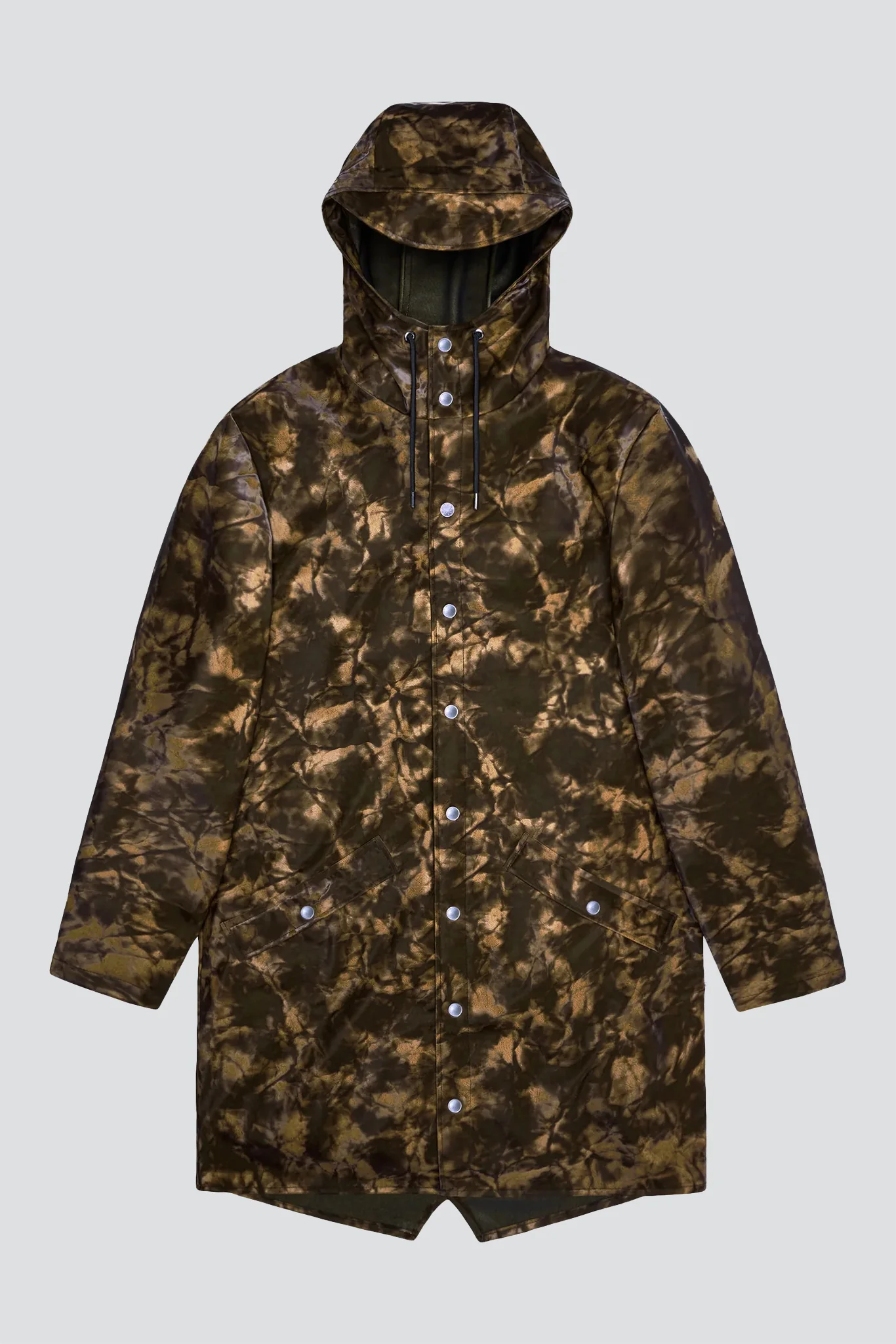 Muddy Hooded Rain Long Jacket - Image 7