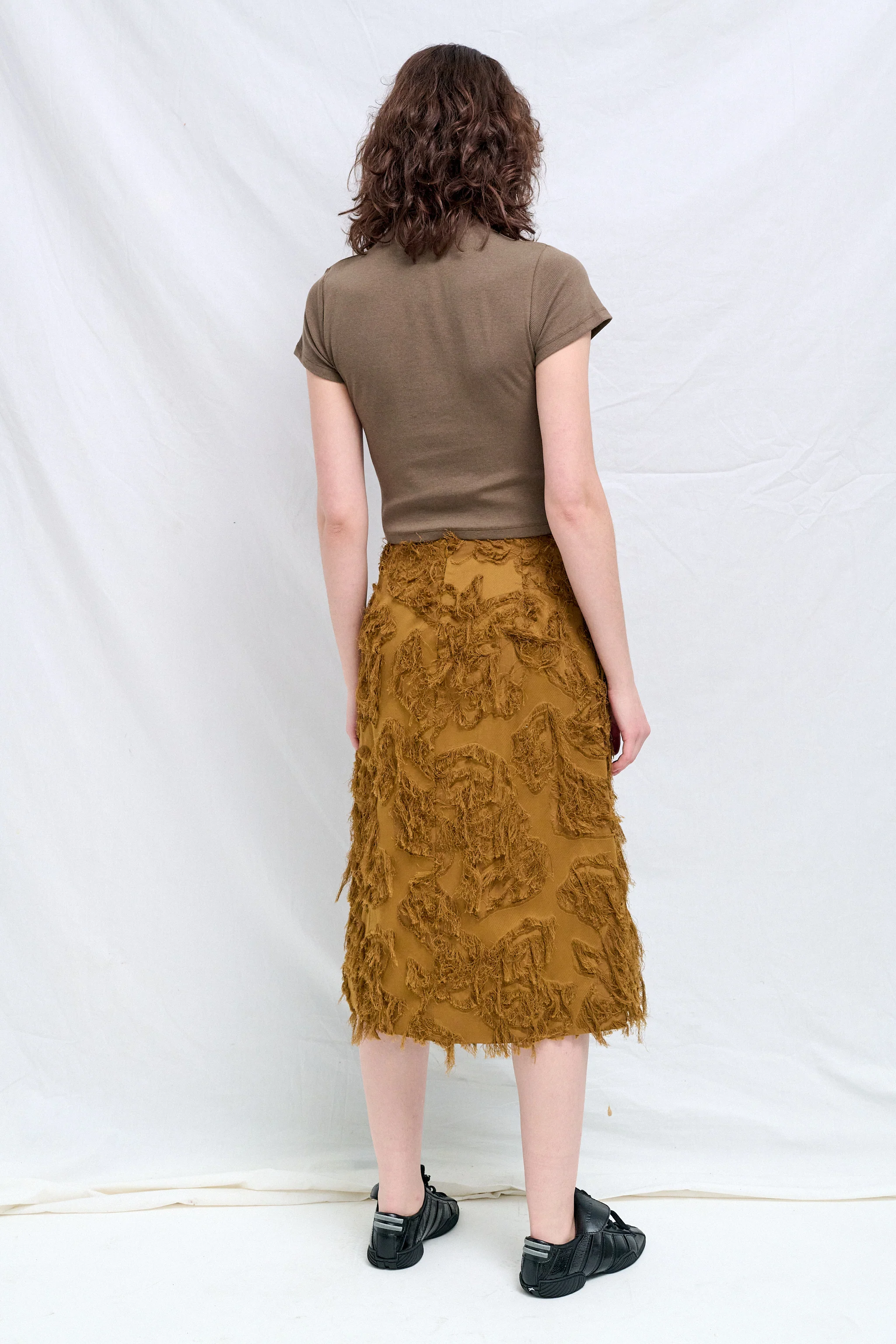 Mustard Roeper Fringe Skirt - Image 6