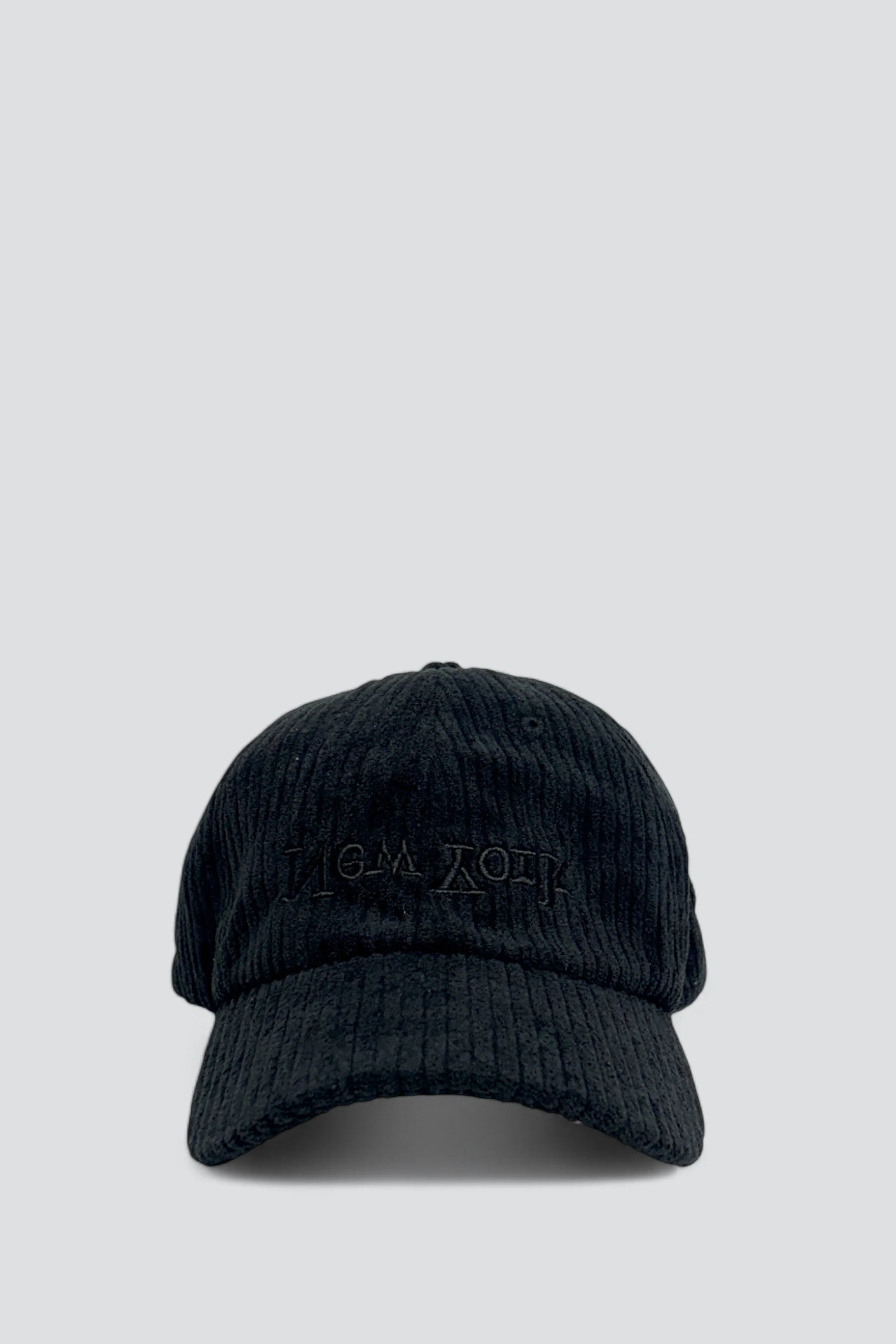 New York Embroidered Hat - Black Corduroy